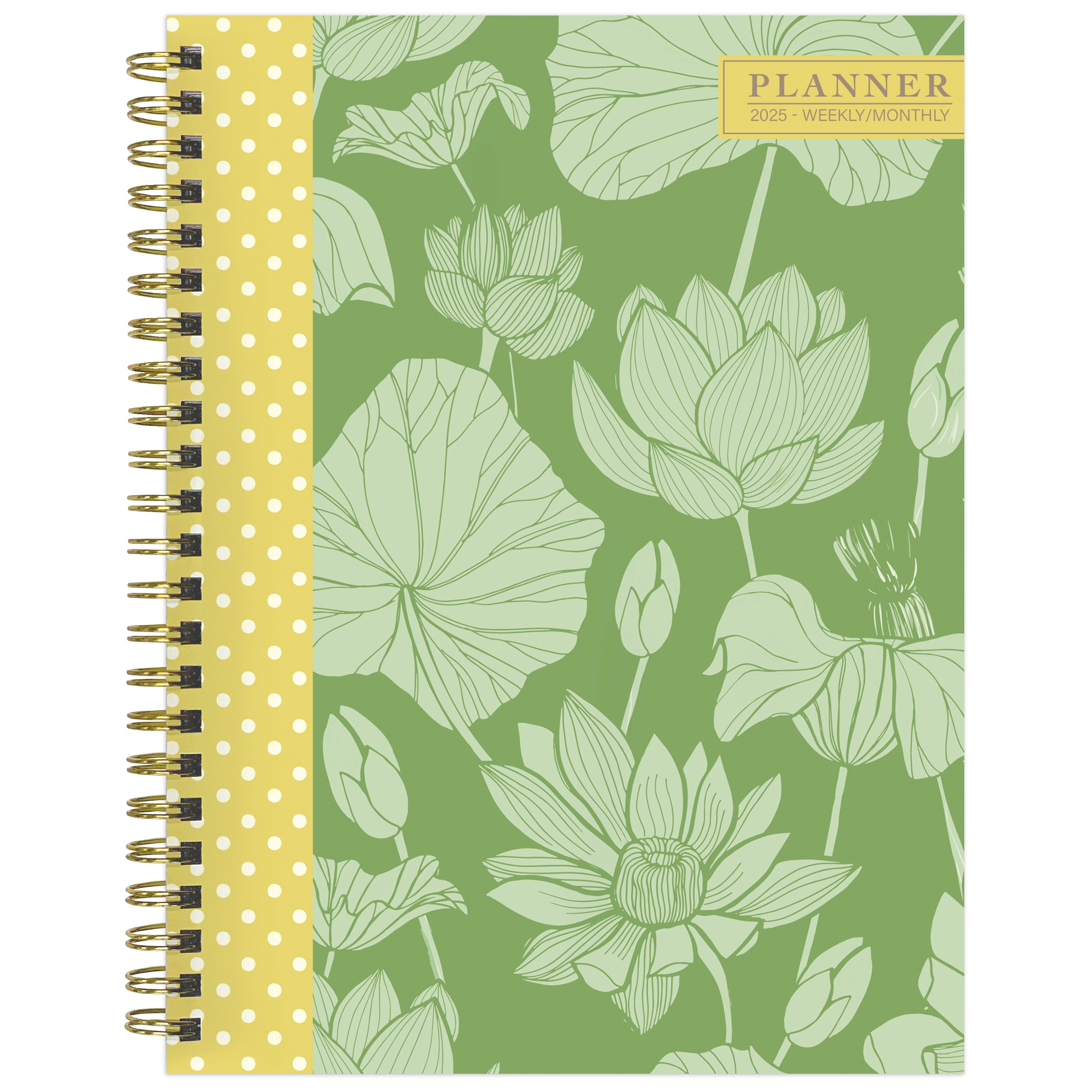 2025 Lotus - Medium Monthly & Weekly Diary/Planner