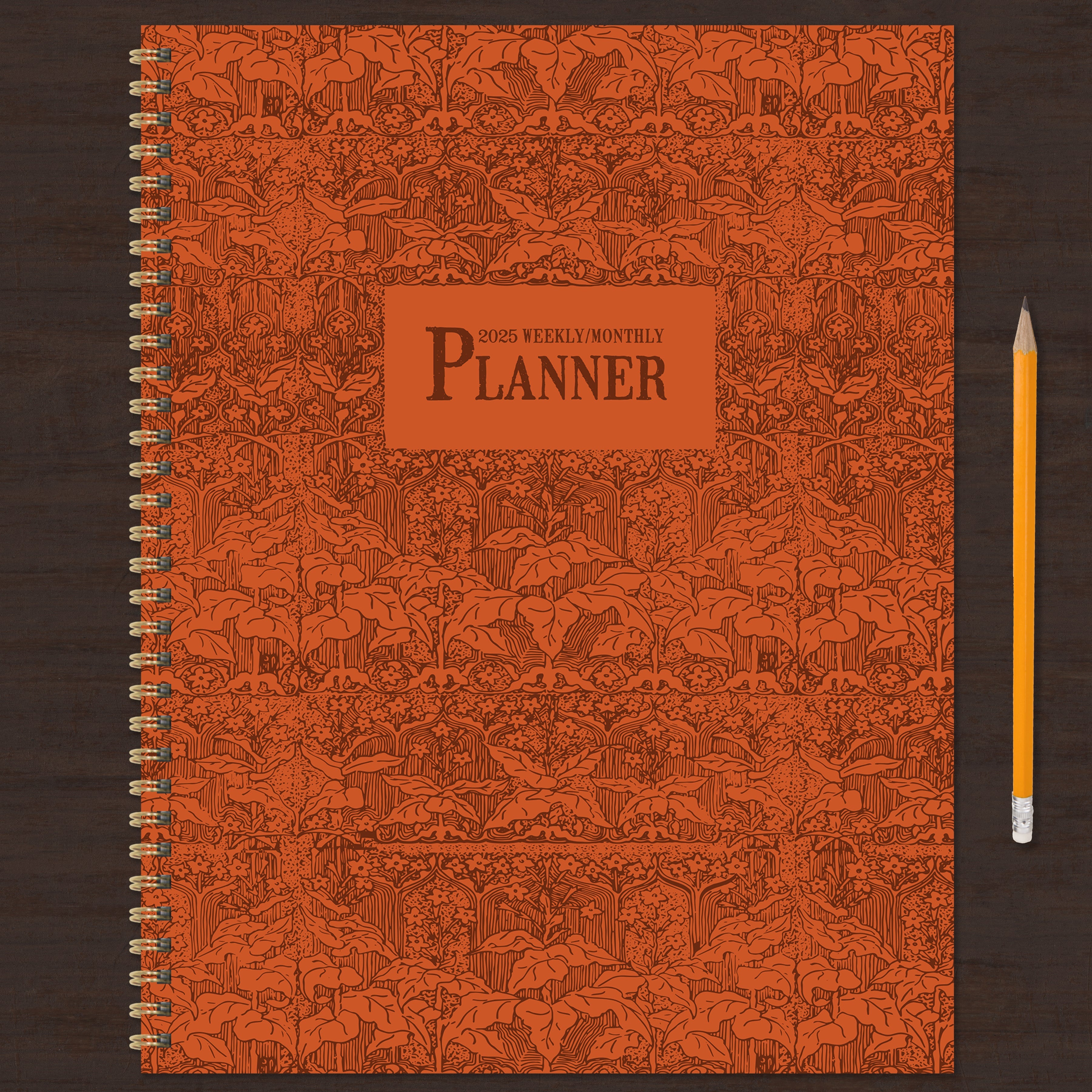 2025 Baroque Marigold - Large Monthly & Weekly Diary/Planner