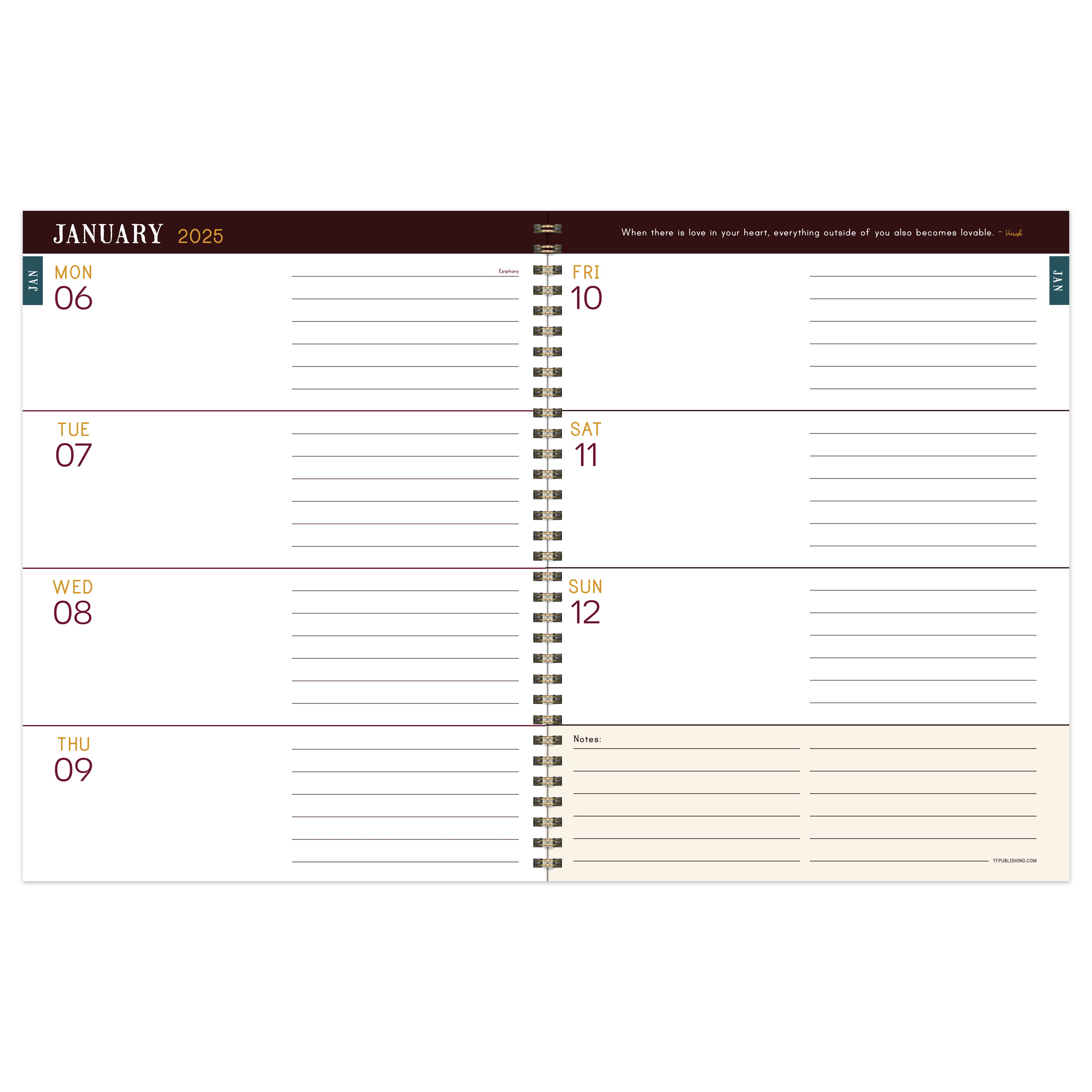 2025 Garden Manor - Large Monthly & Weekly Diary/Planner