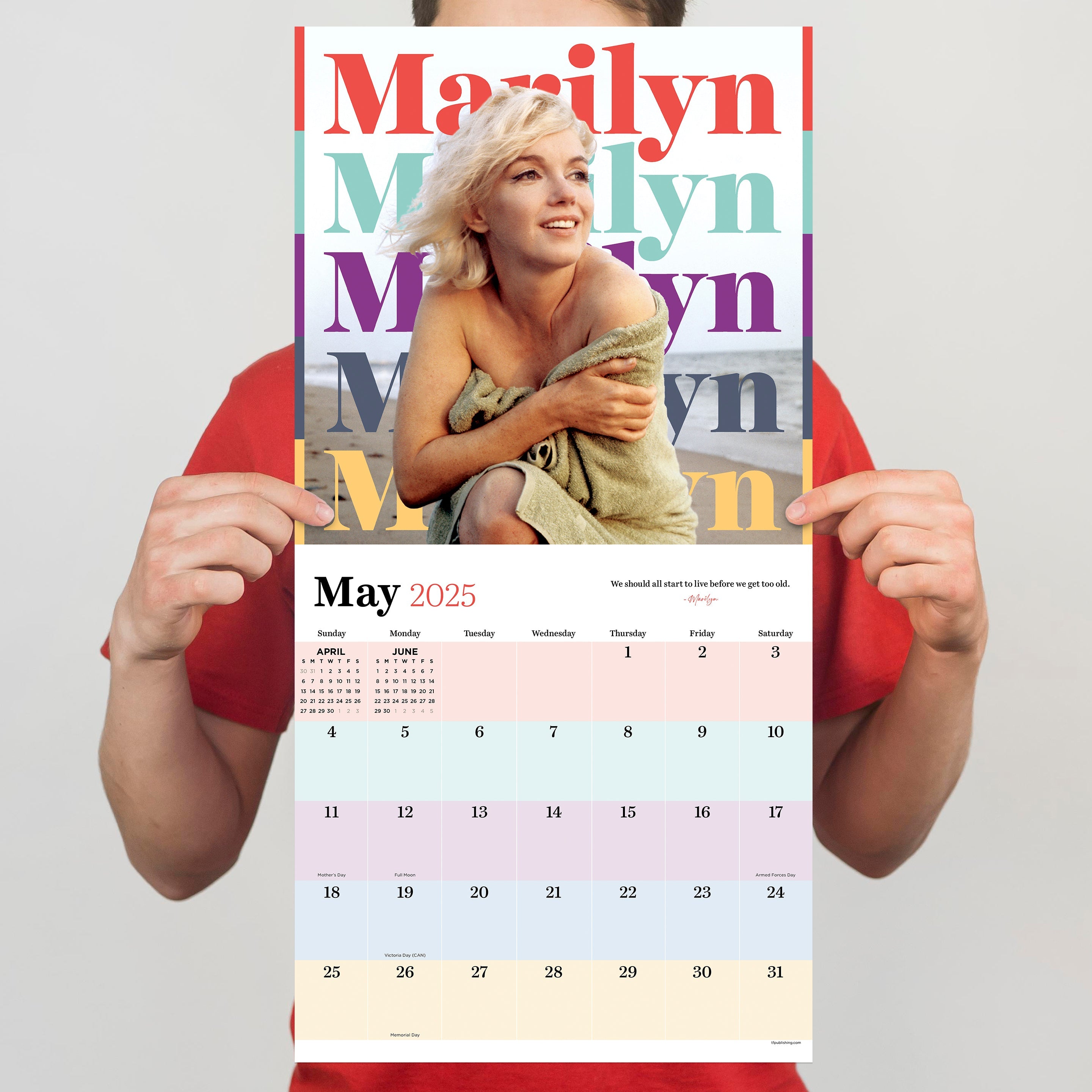 2025 Marilyn Monroe - Square Wall Calendar