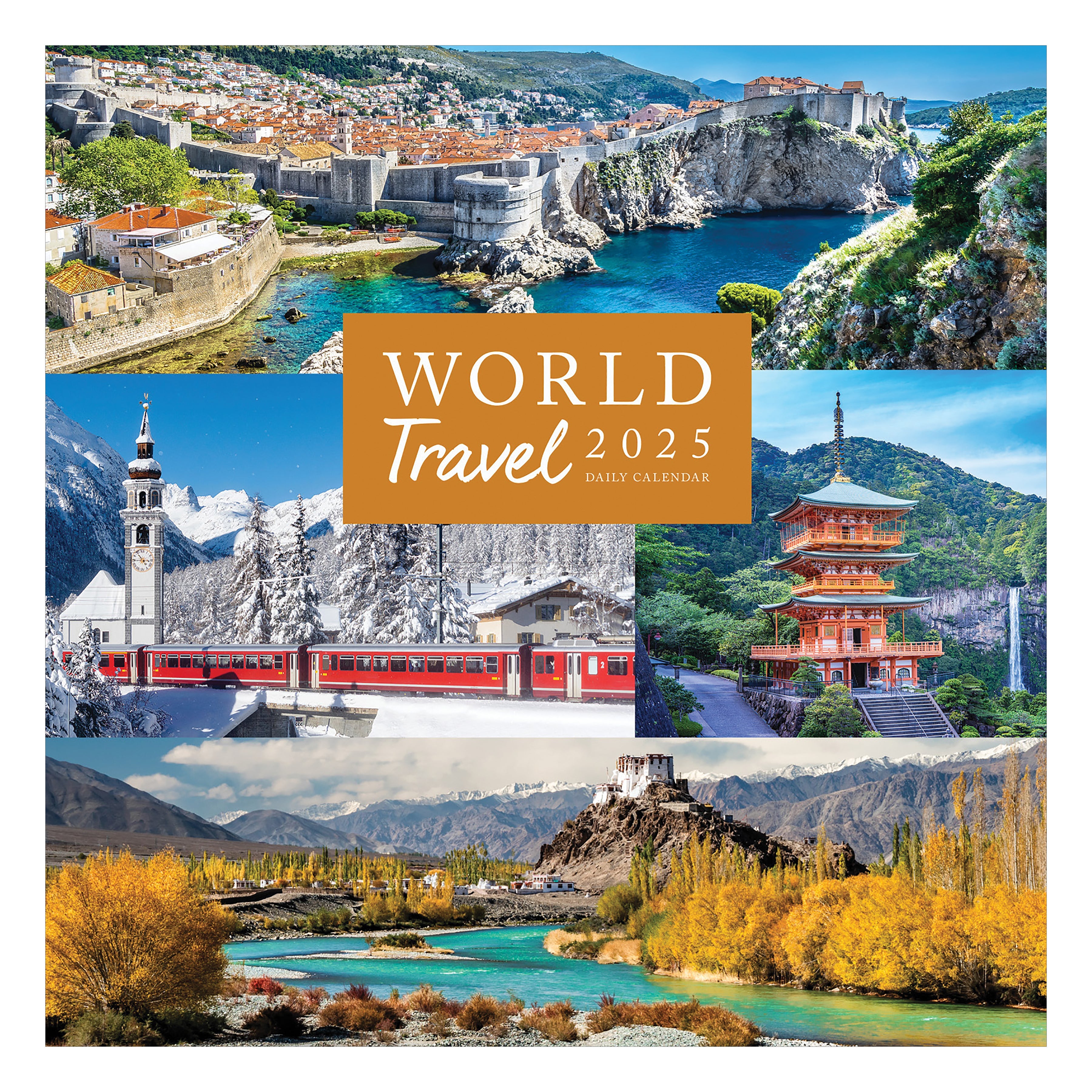 2025 World Travel - Daily Boxed Page-A-Day Calendar