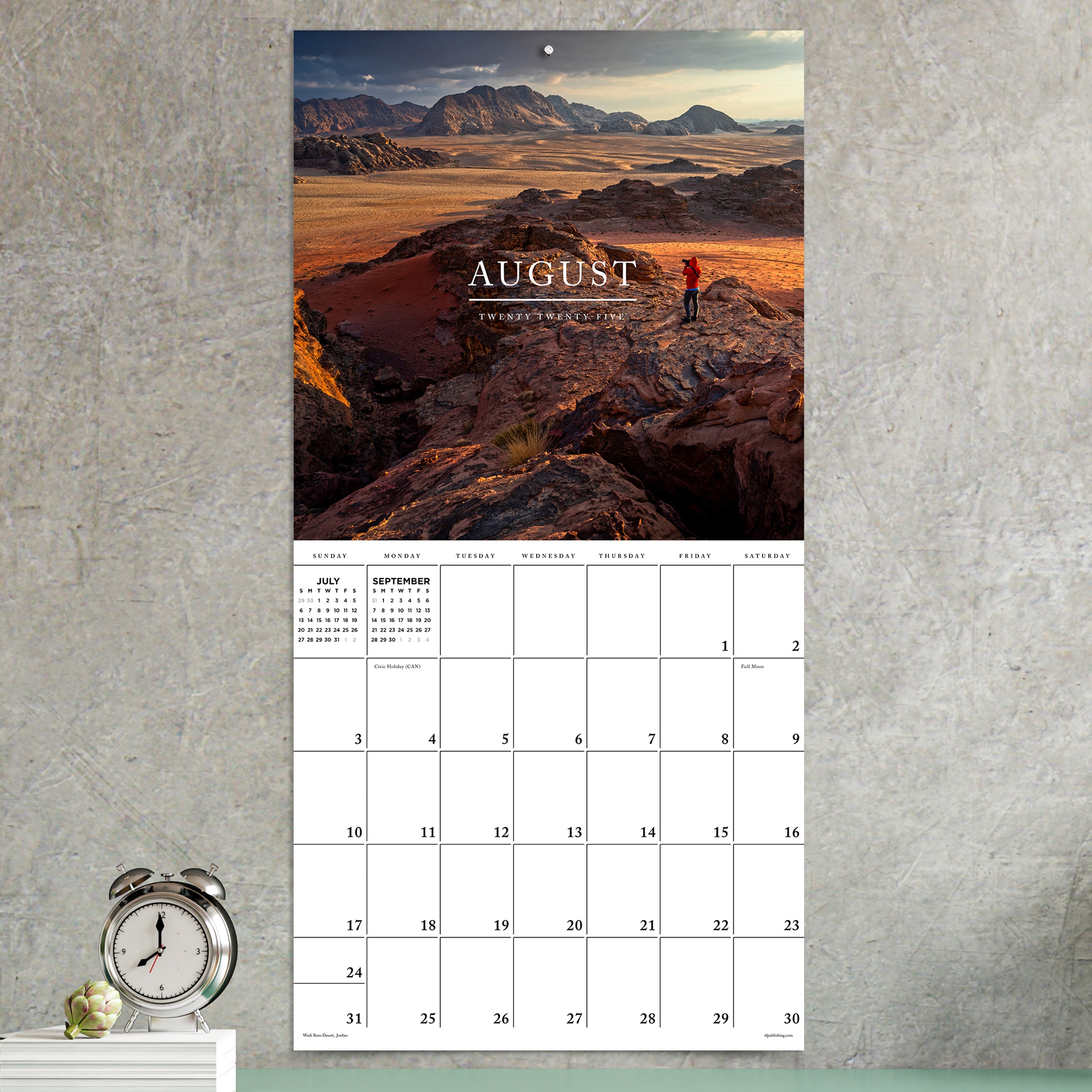 2025 World Travel - Square Wall Calendar