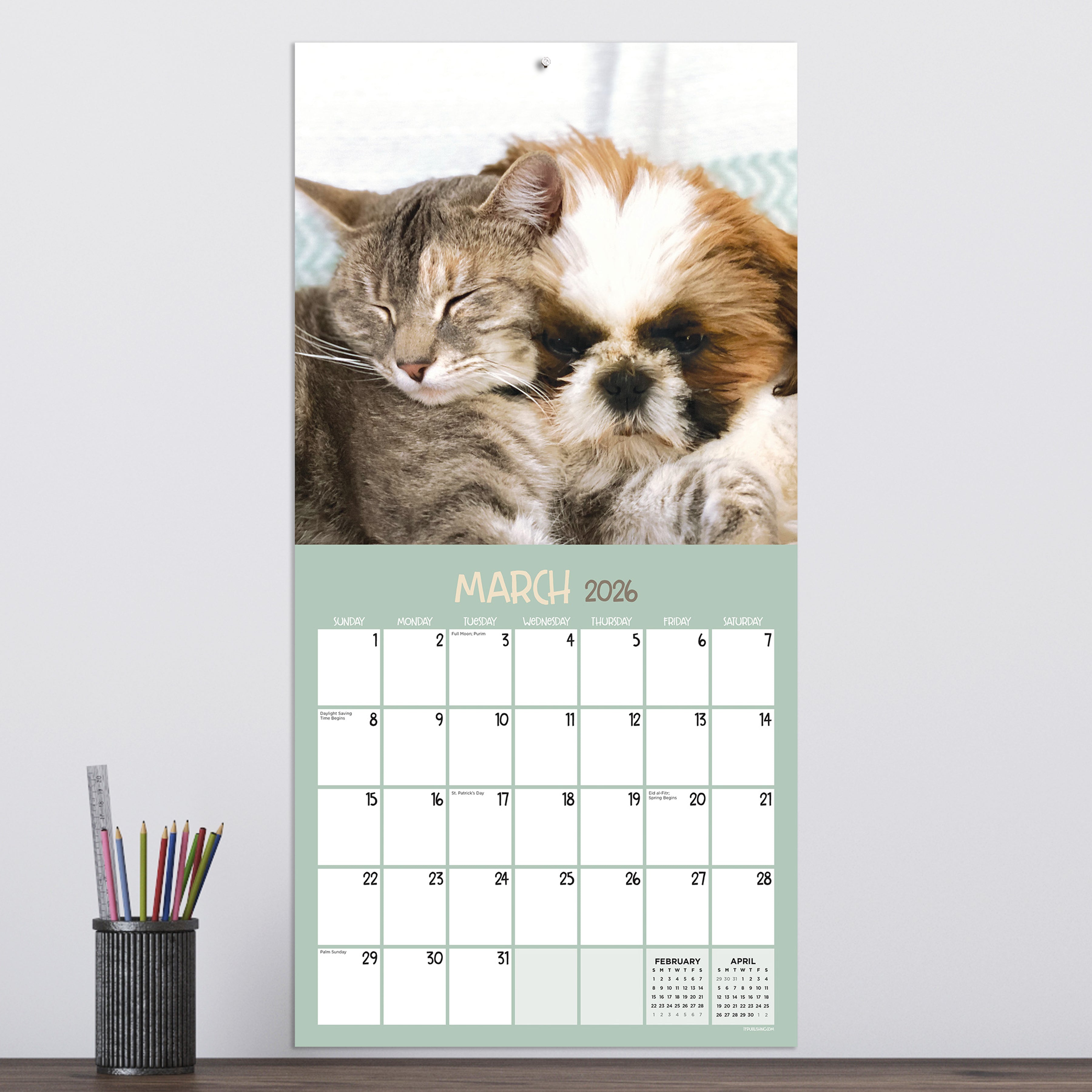 2026 Furry Friends - Square Wall Calendar
