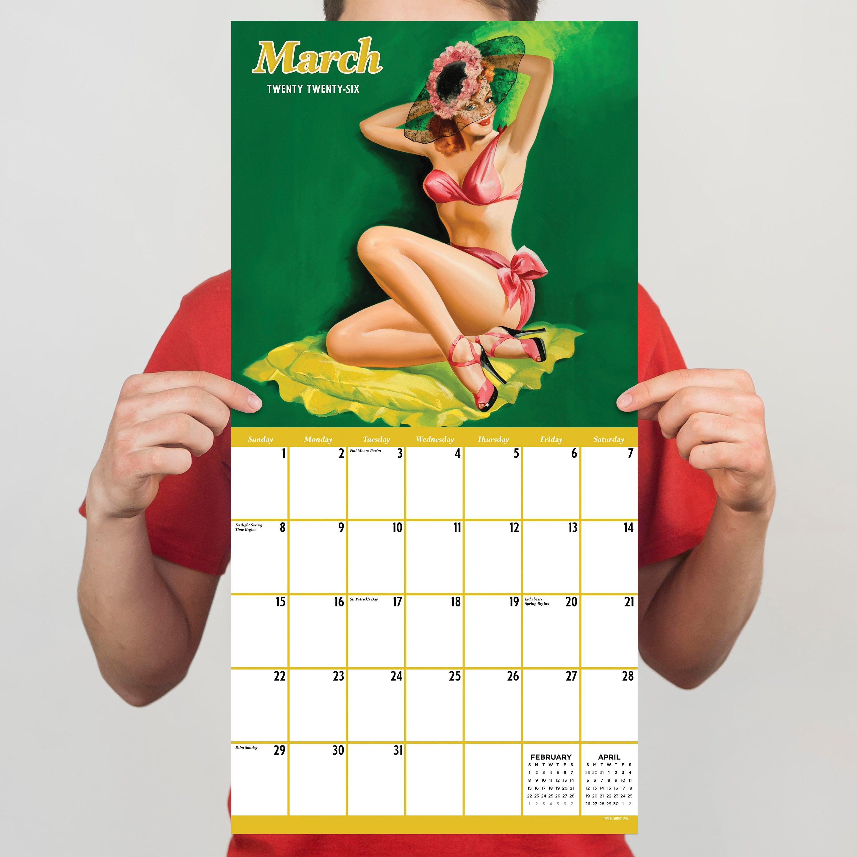 2026 PinUps - Square Wall Calendar