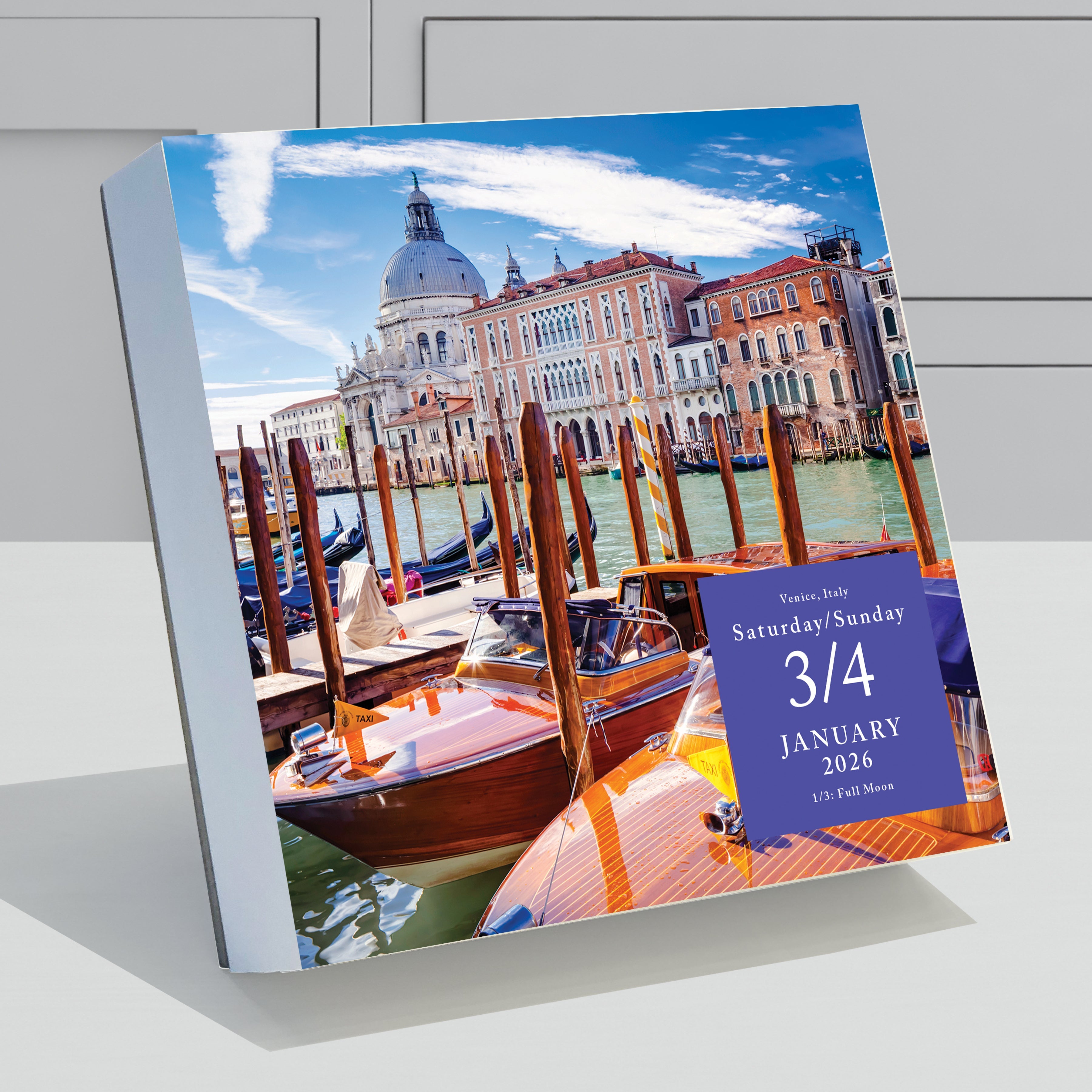 2026 World Travel - Daily Boxed Page-A-Day Calendar