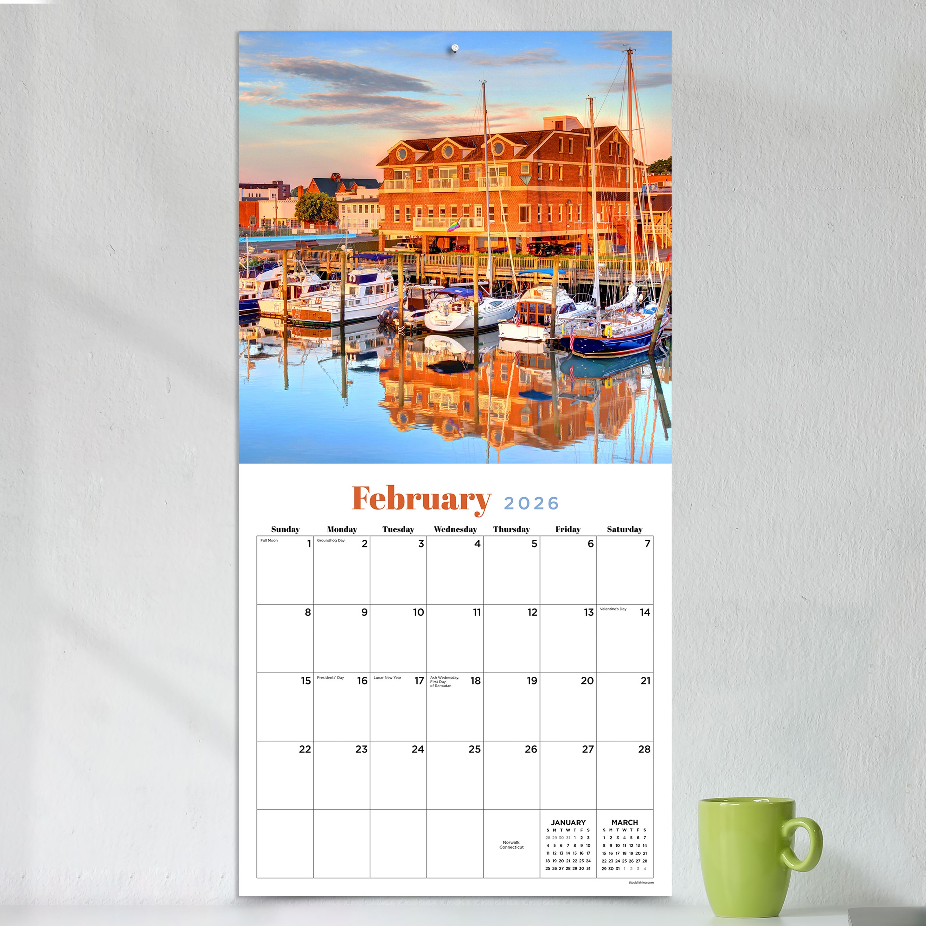 2026 Water's Edge - Square Wall Calendar