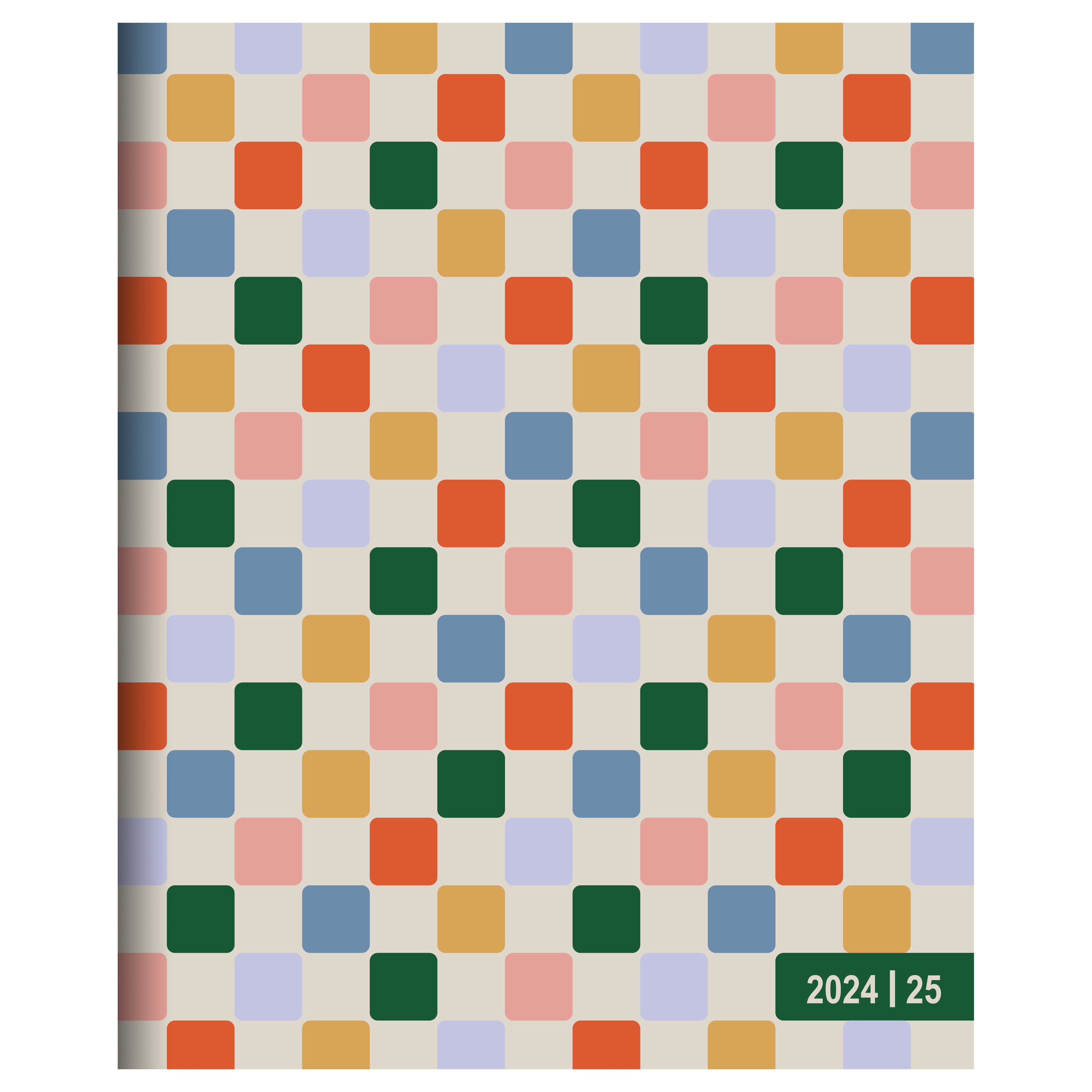 July 2024 - June 2025 Color Squad - Large Monthly Academic Year Diary/Planner