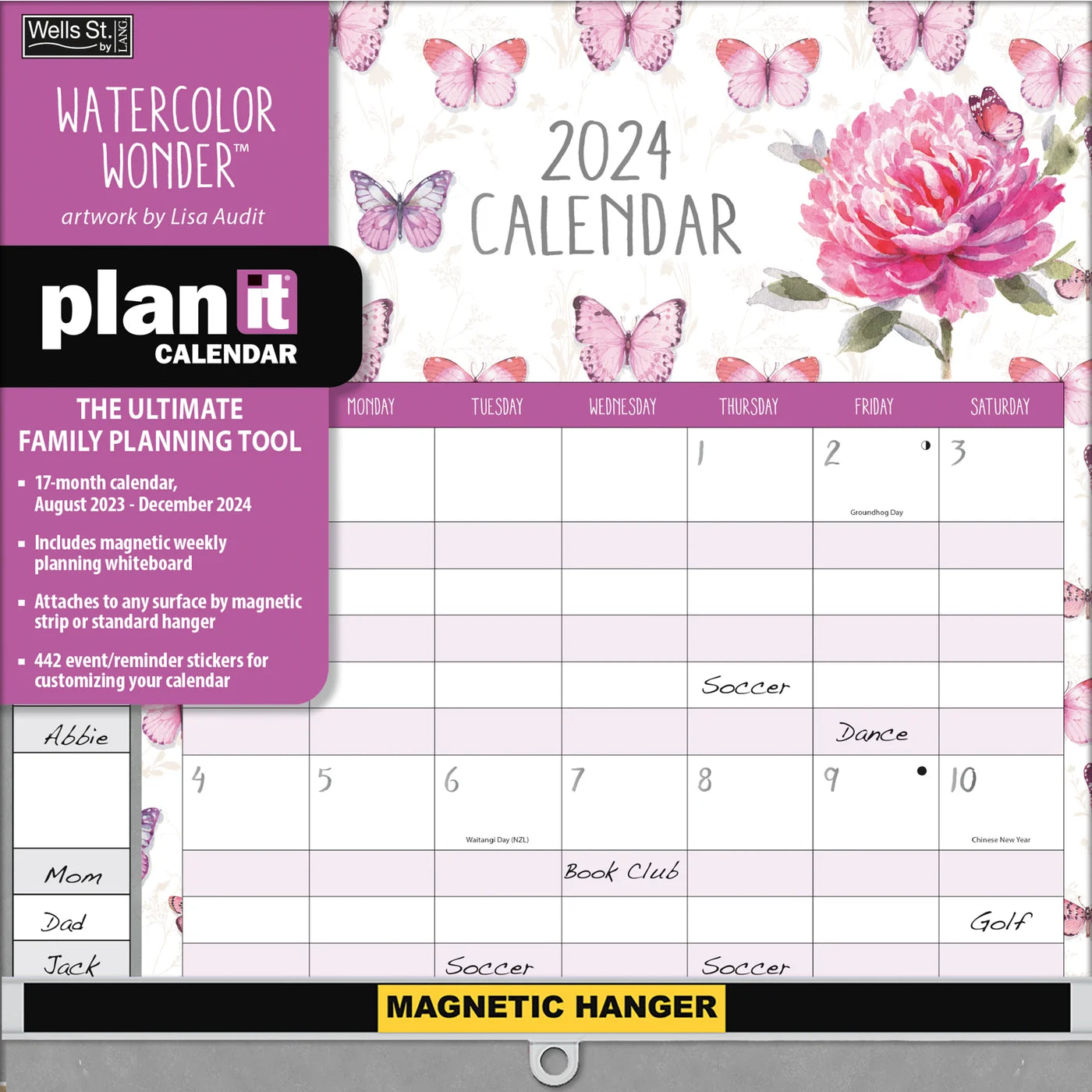 2024 Watercolor Wonder - Plant It Square Wall Calendar