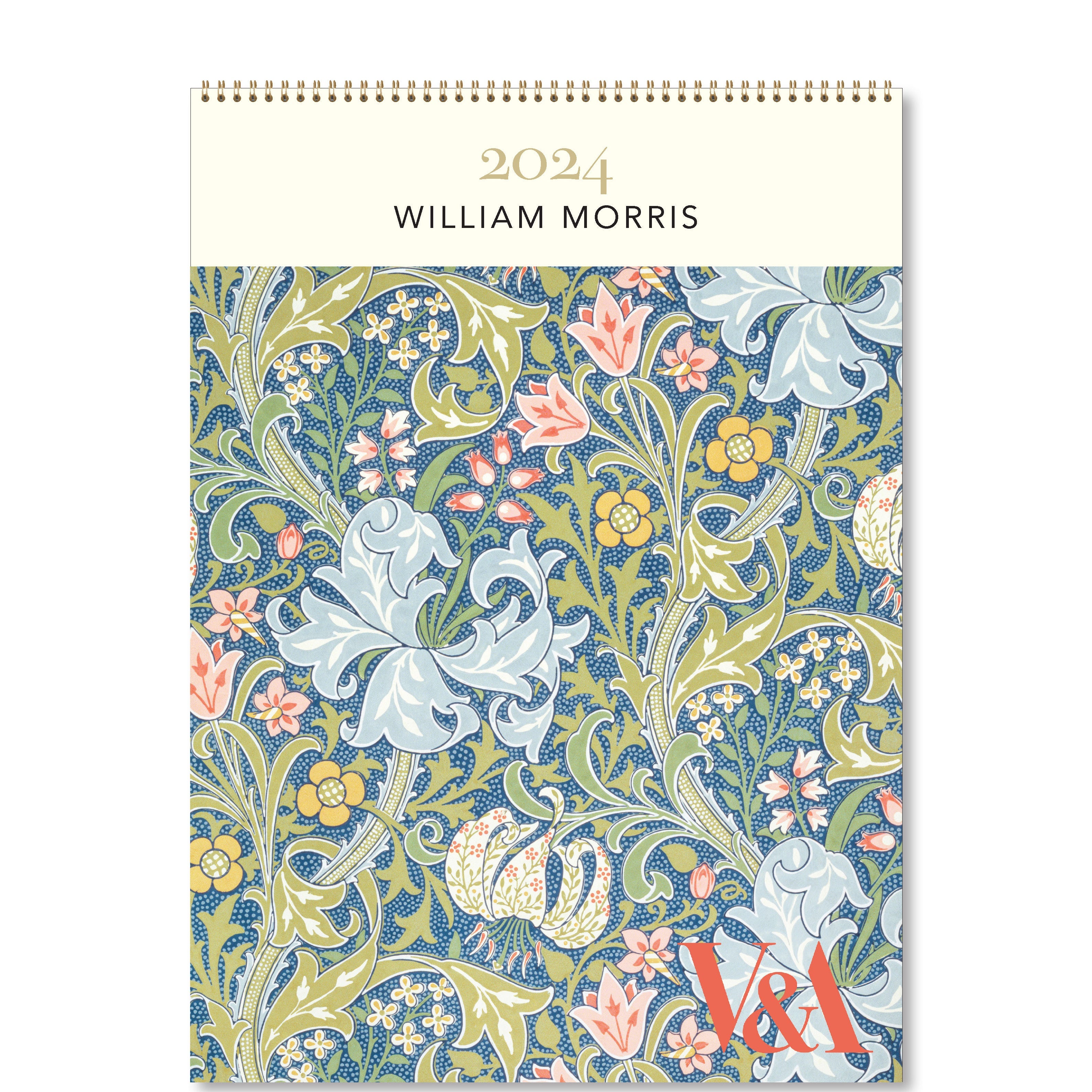 2024 William Morris - Deluxe Wall Calendar
