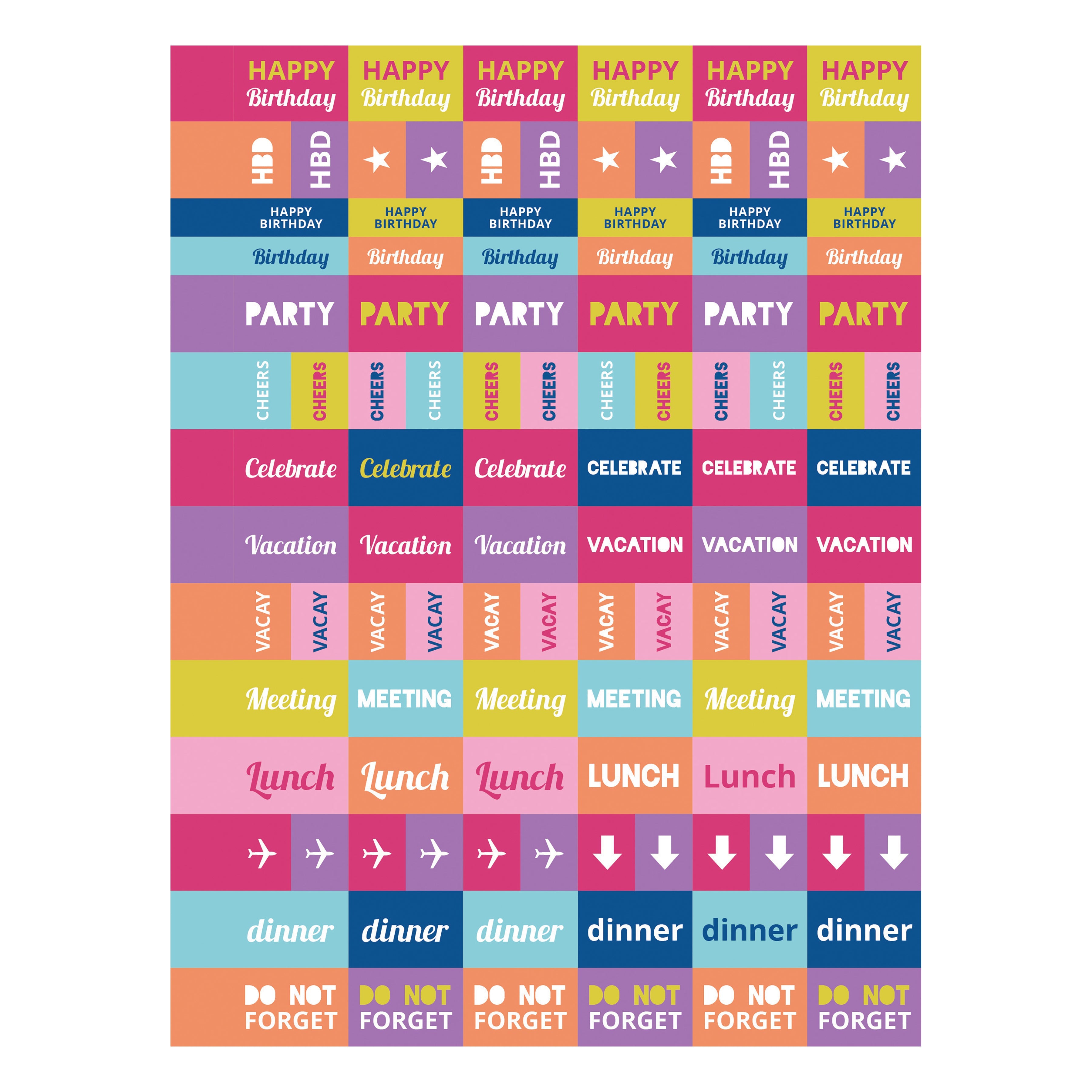 July 2024 - June 2025 Cabana Stripe - Medium Weekly & Monthly Academic Year Diary/Planner