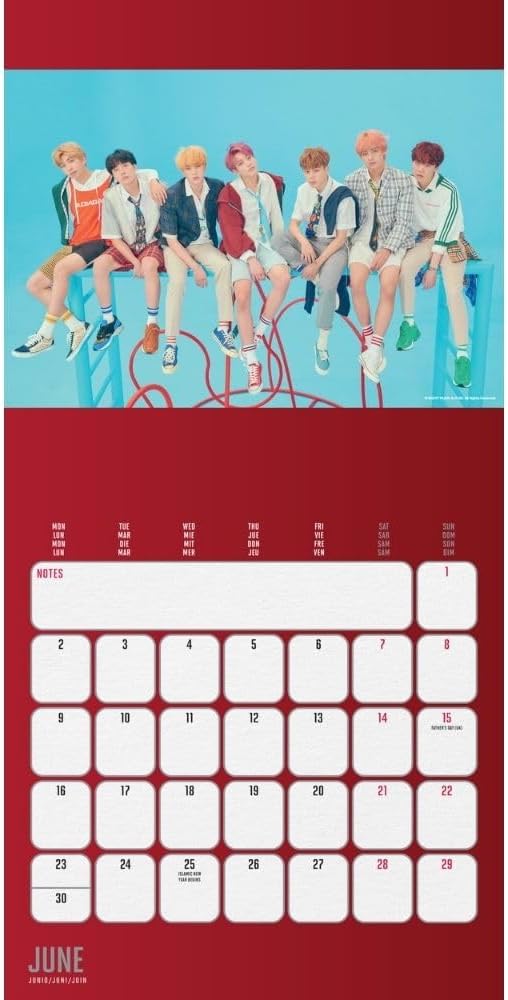 2025 BTS - Square Wall Calendar