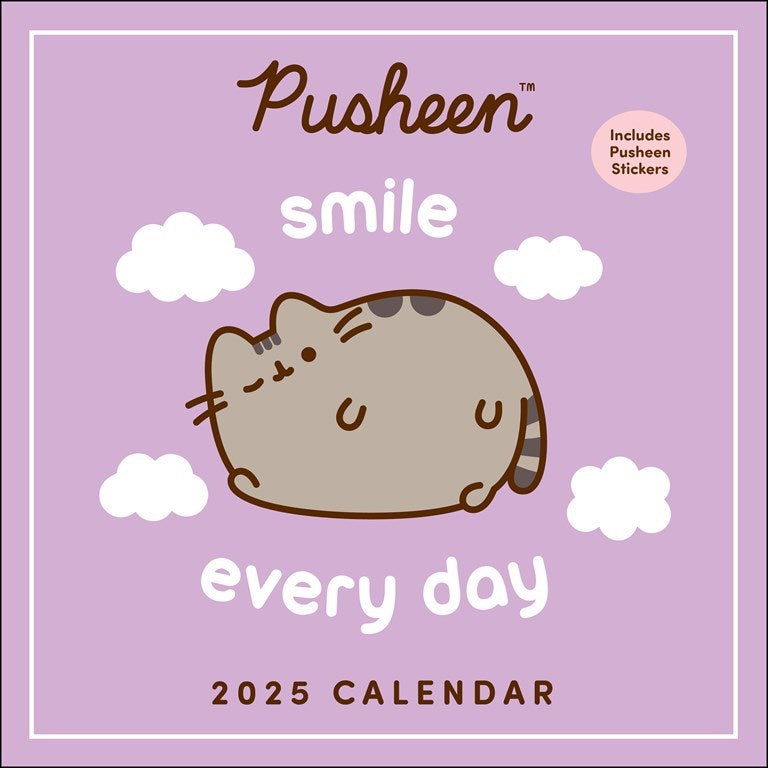 2025 Pusheen Smile Every Day - Square Wall Calendar