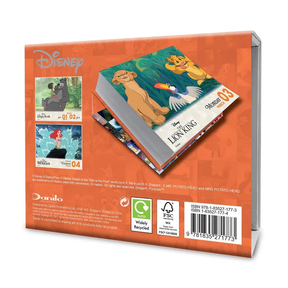 2025 Disney Animation - Daily Boxed Page-A-Day Calendar