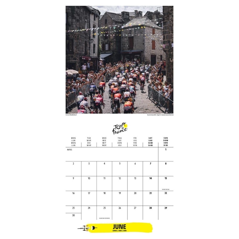 2025 Tour De France - Square Wall Calendar