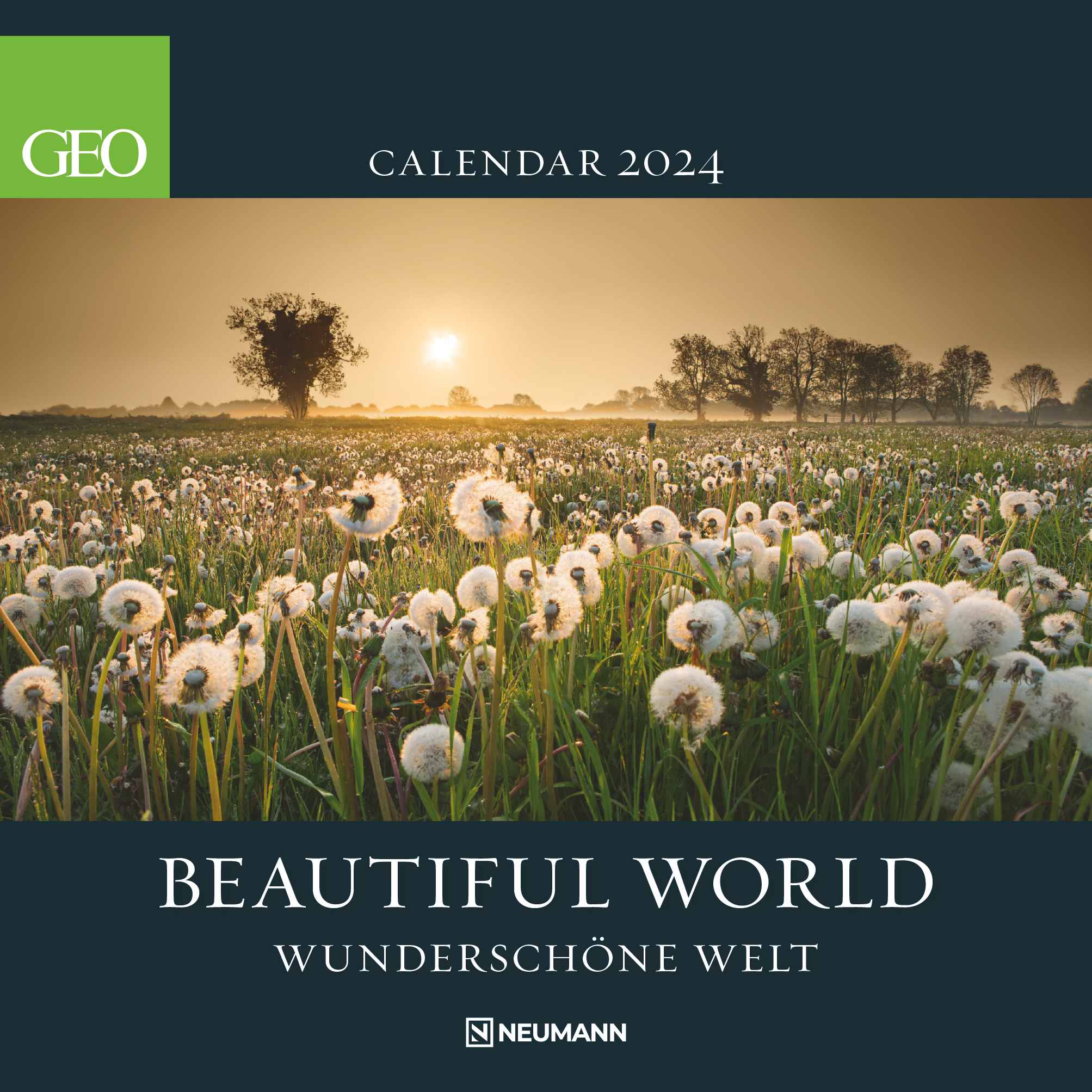 2024 GEO Beautiful World - Square Wall Calendar