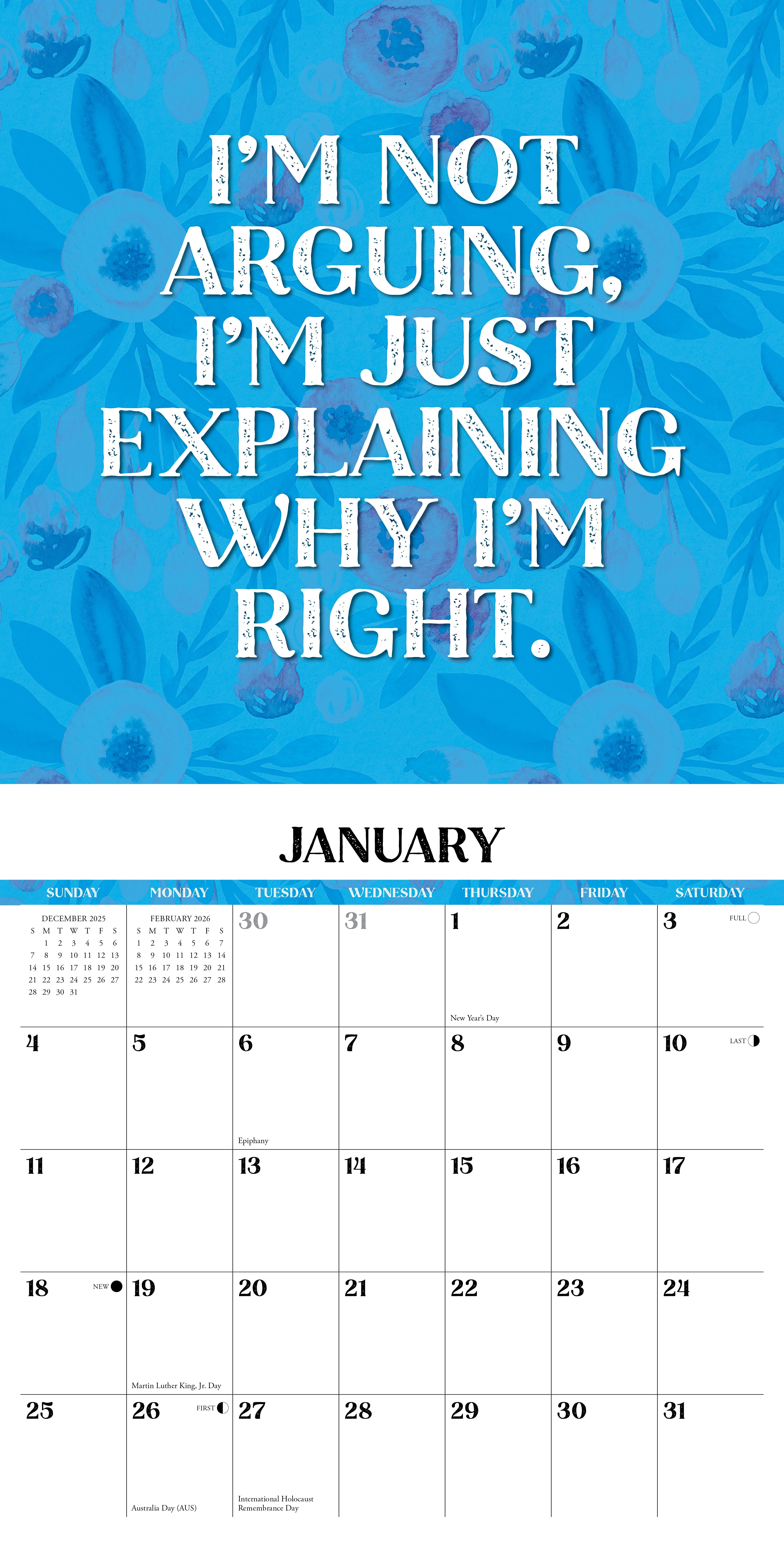 2026 Make Every Day Your Bitch - Square Wall