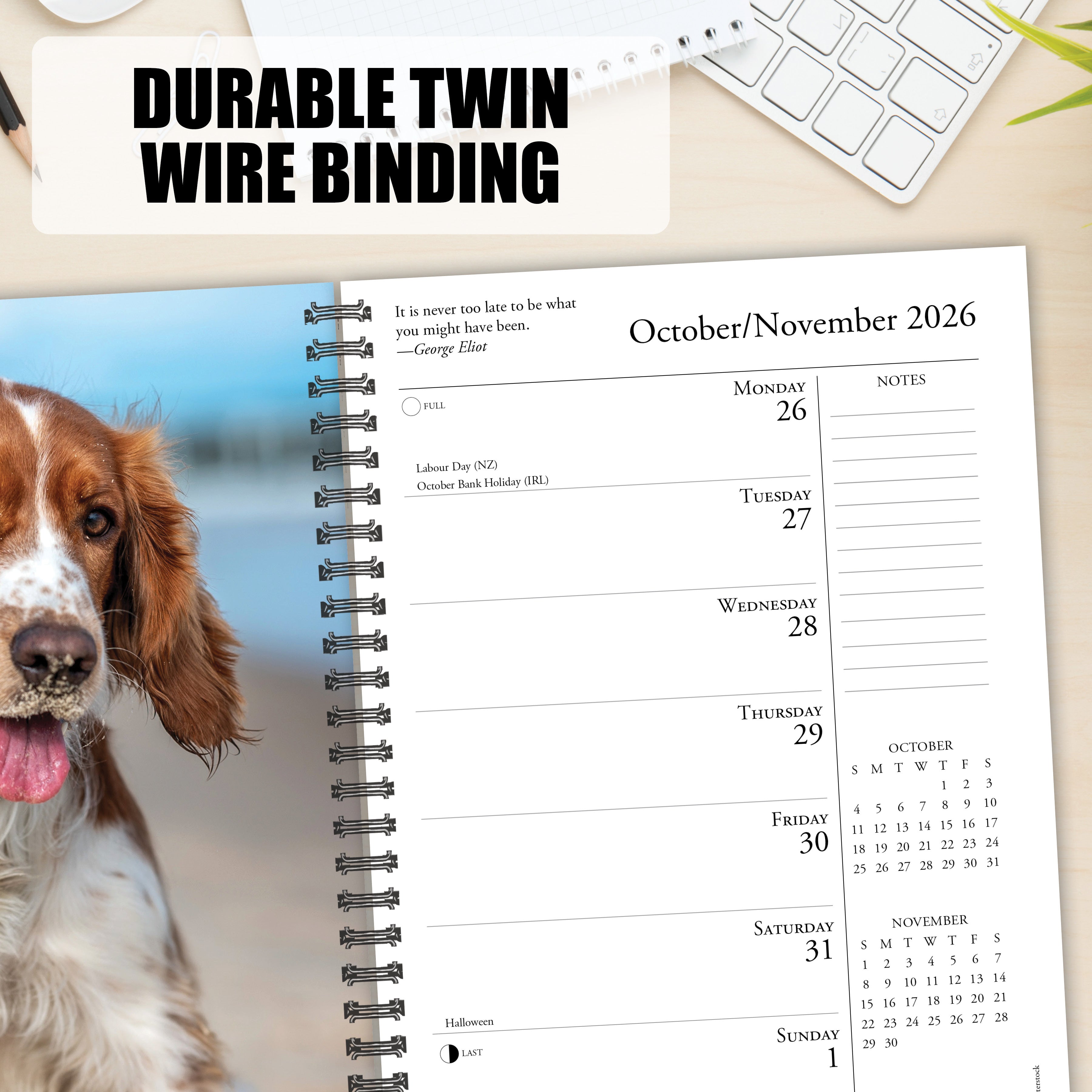 2026 What Dogs Teach Us - Weekly Diary/Planner