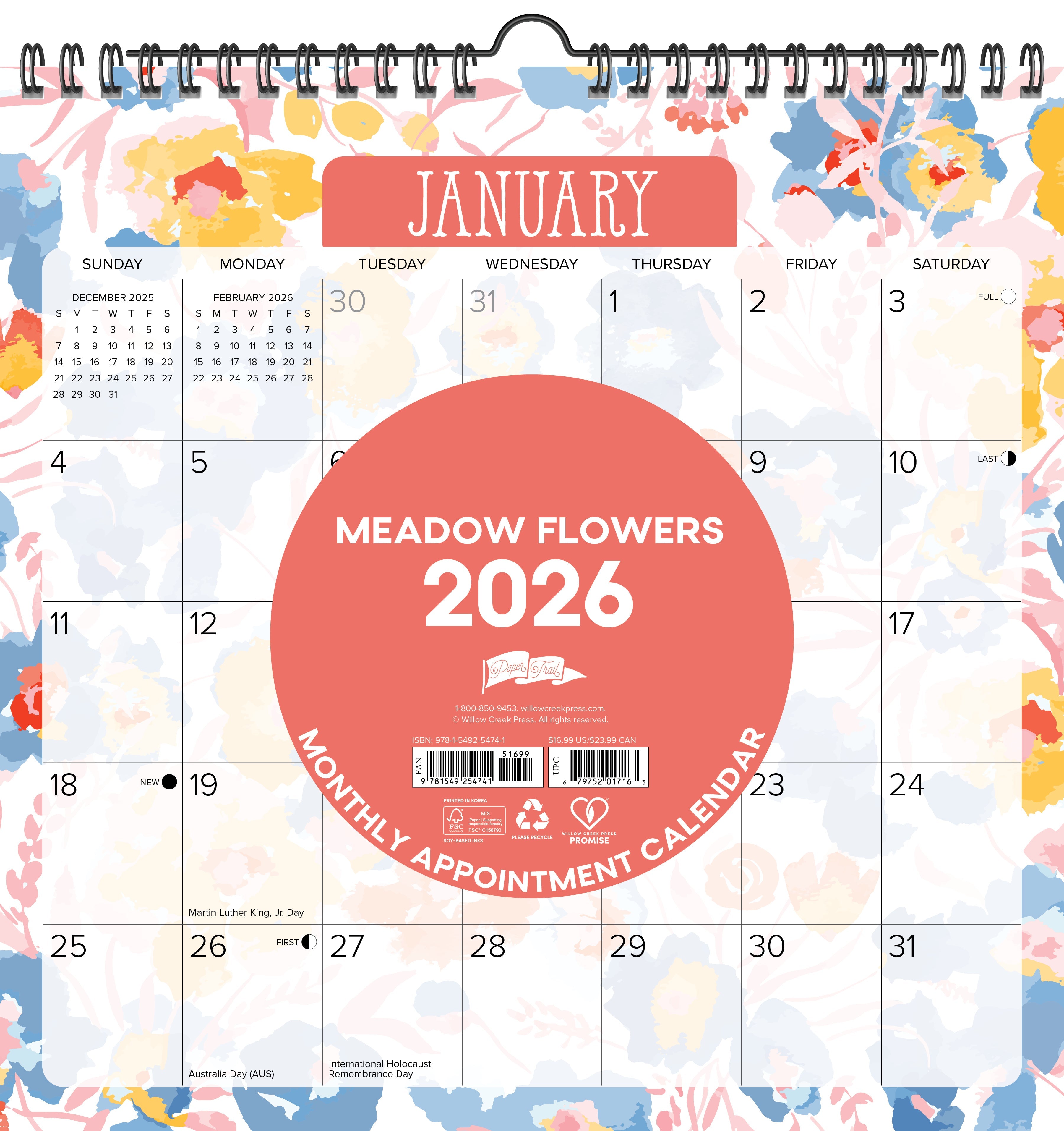 2026 Meadow Flowers - Square Wall