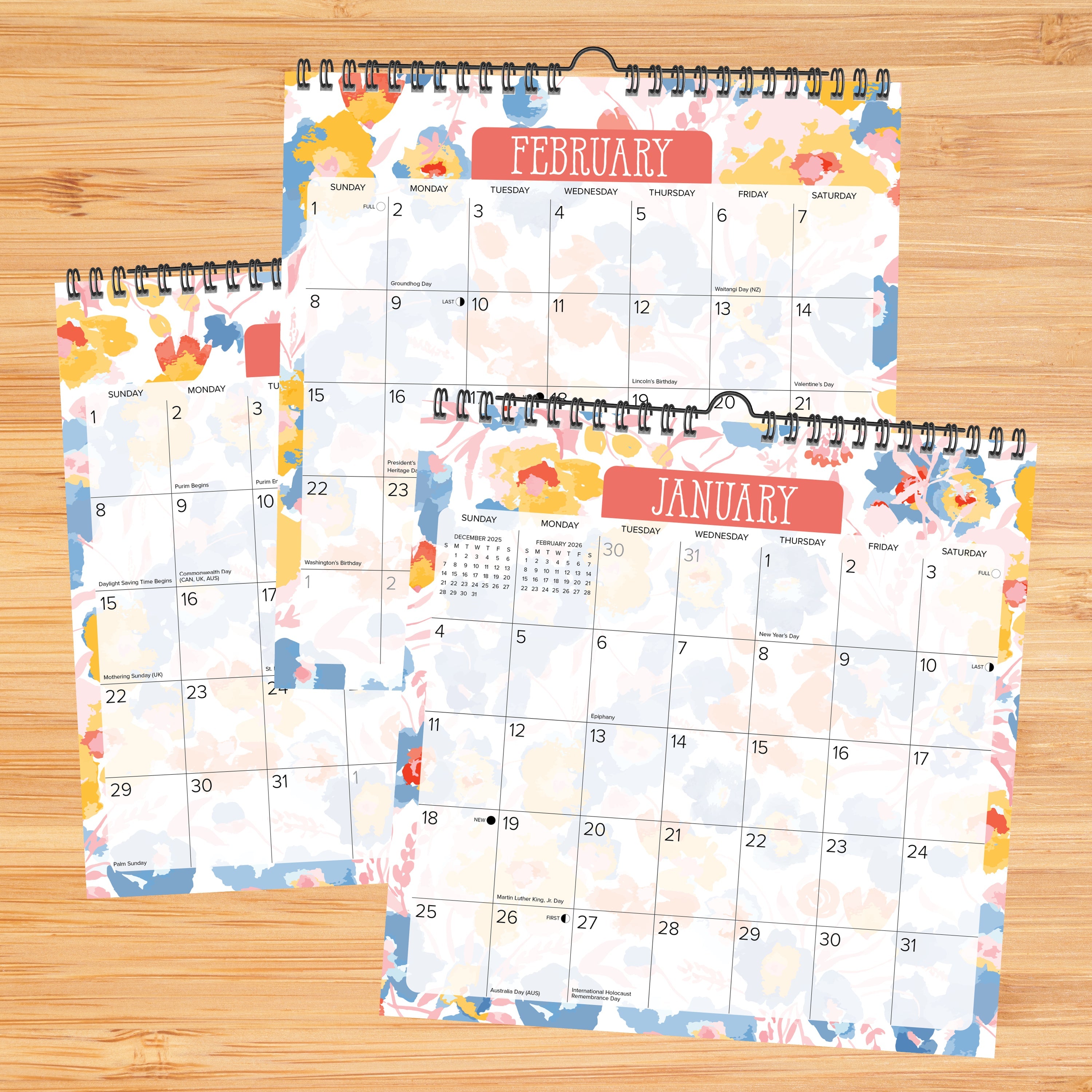 2026 Meadow Flowers - Square Wall