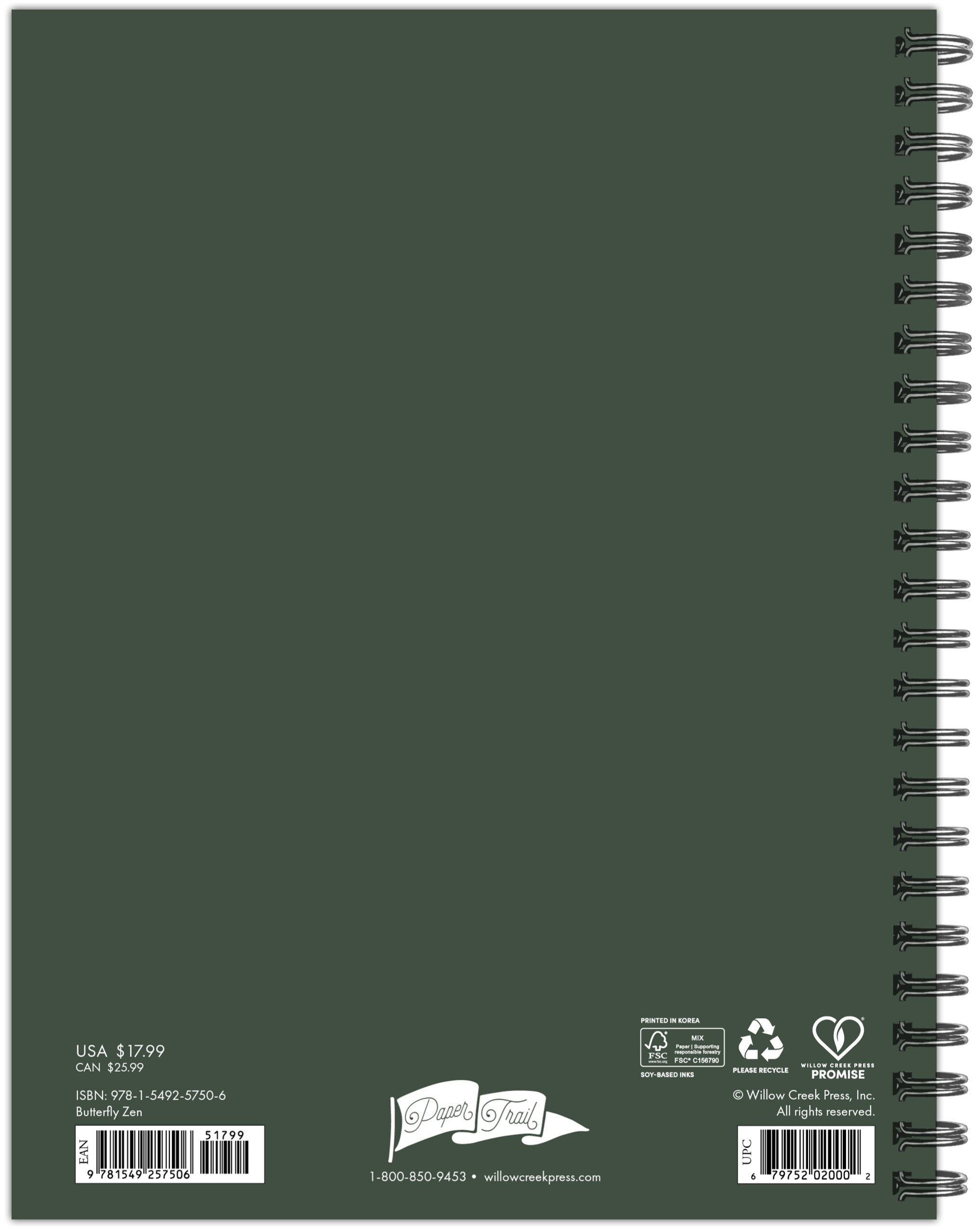 2026 Butterfly Zen - Monthly & Weekly Diary/Planner