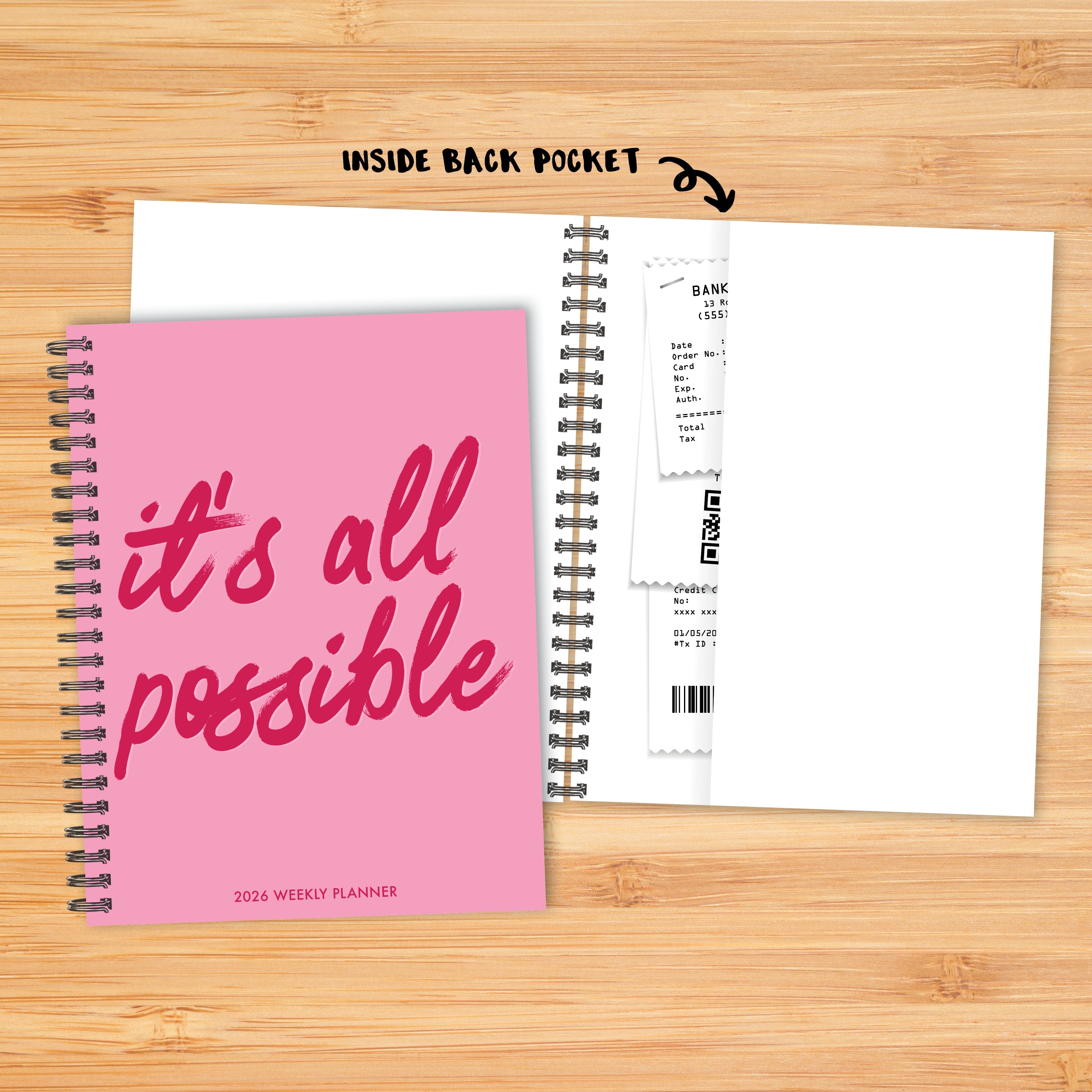 2026 It's All Possible - Monthly & Weekly Diary/Planner