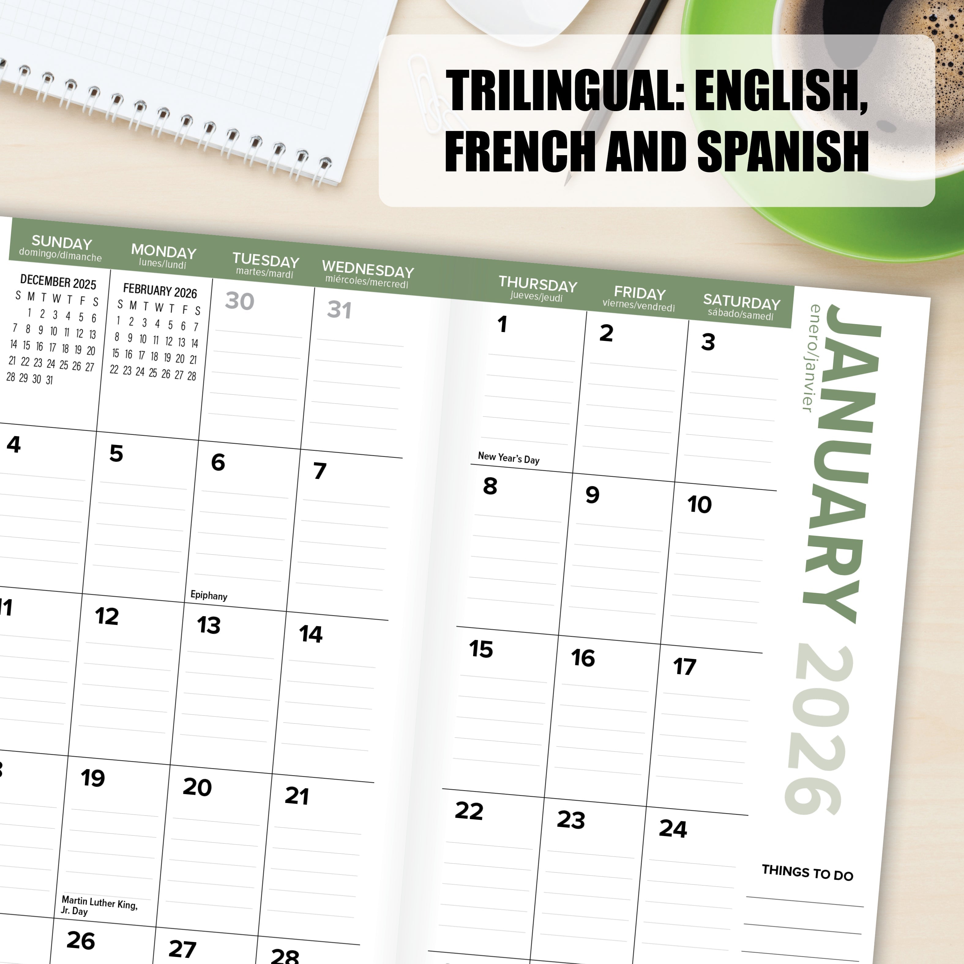 2026-2027 Purrfect - Monthly Pocket Diary/Planner