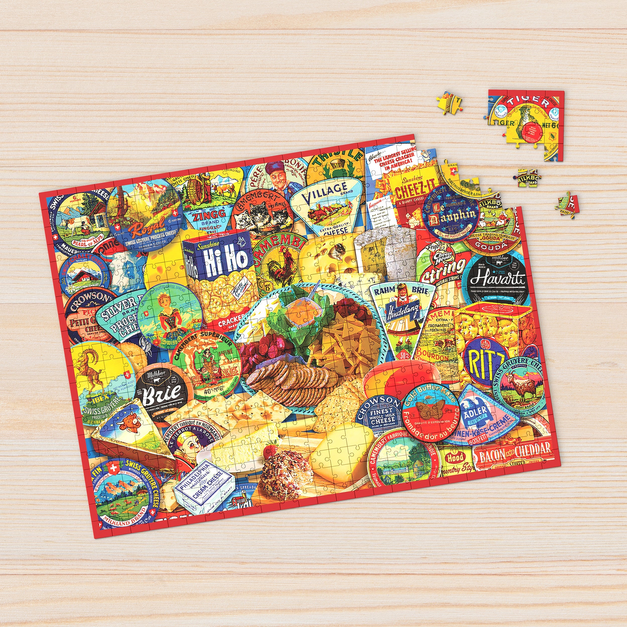 Cheese & Crackers 1000 Piece - Jigsaw Puzzle