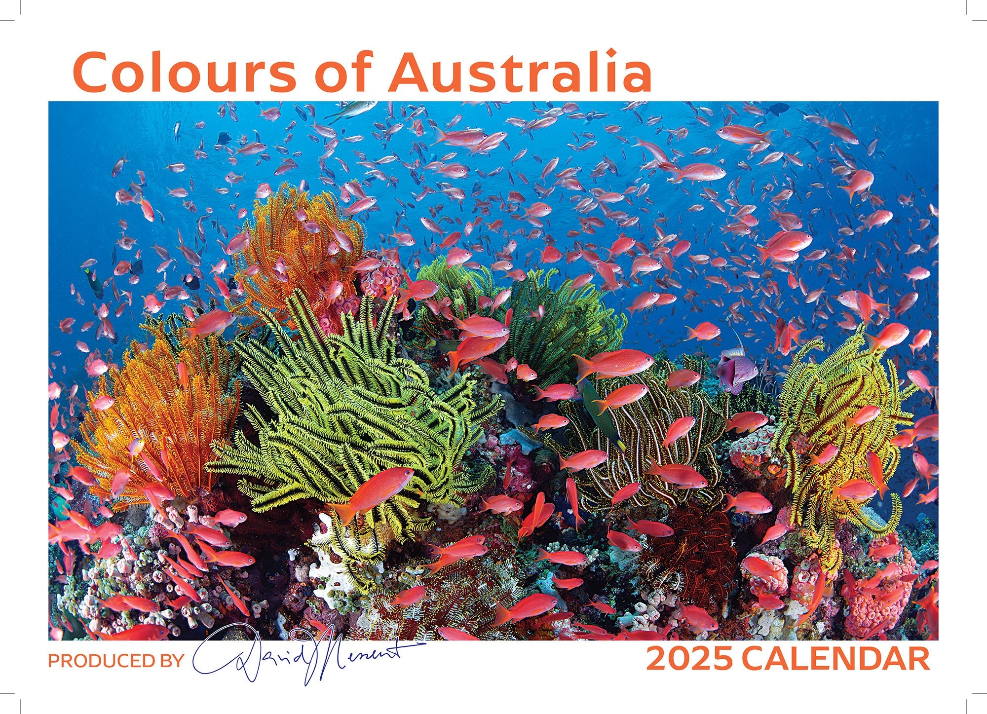 2025 Colours of Australia By David Messent - Horizontal Wall Calendar