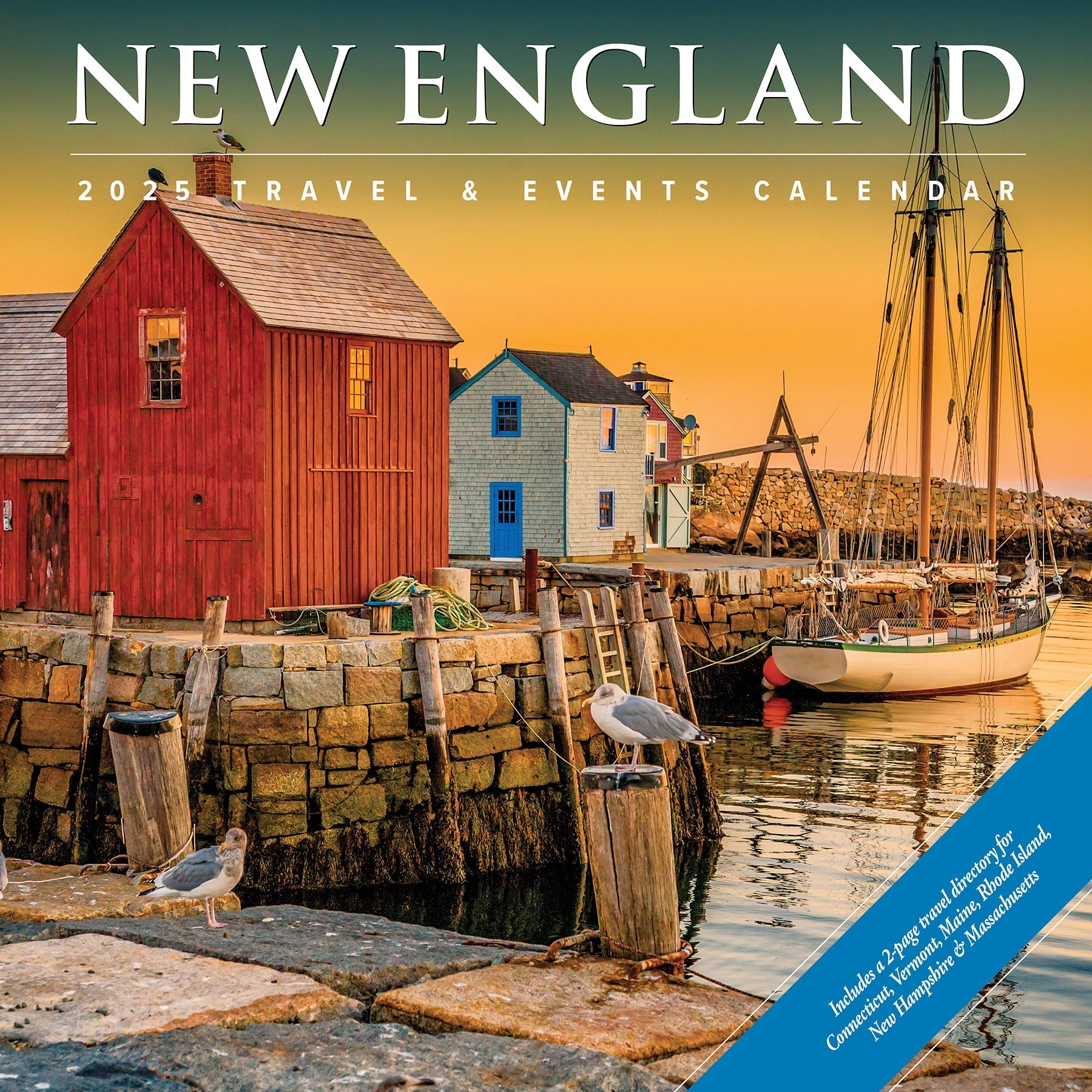 2025 New England - Square Wall Calendar (US Only)