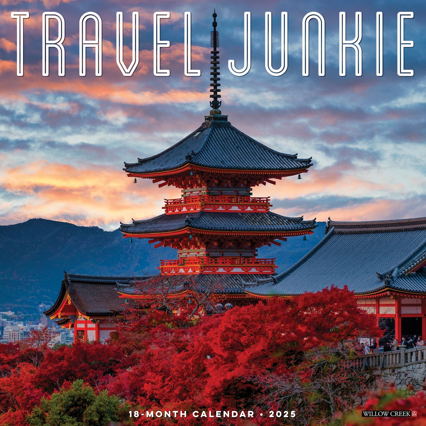 2025 Travel Junkie - Square Wall Calendar (US Only)