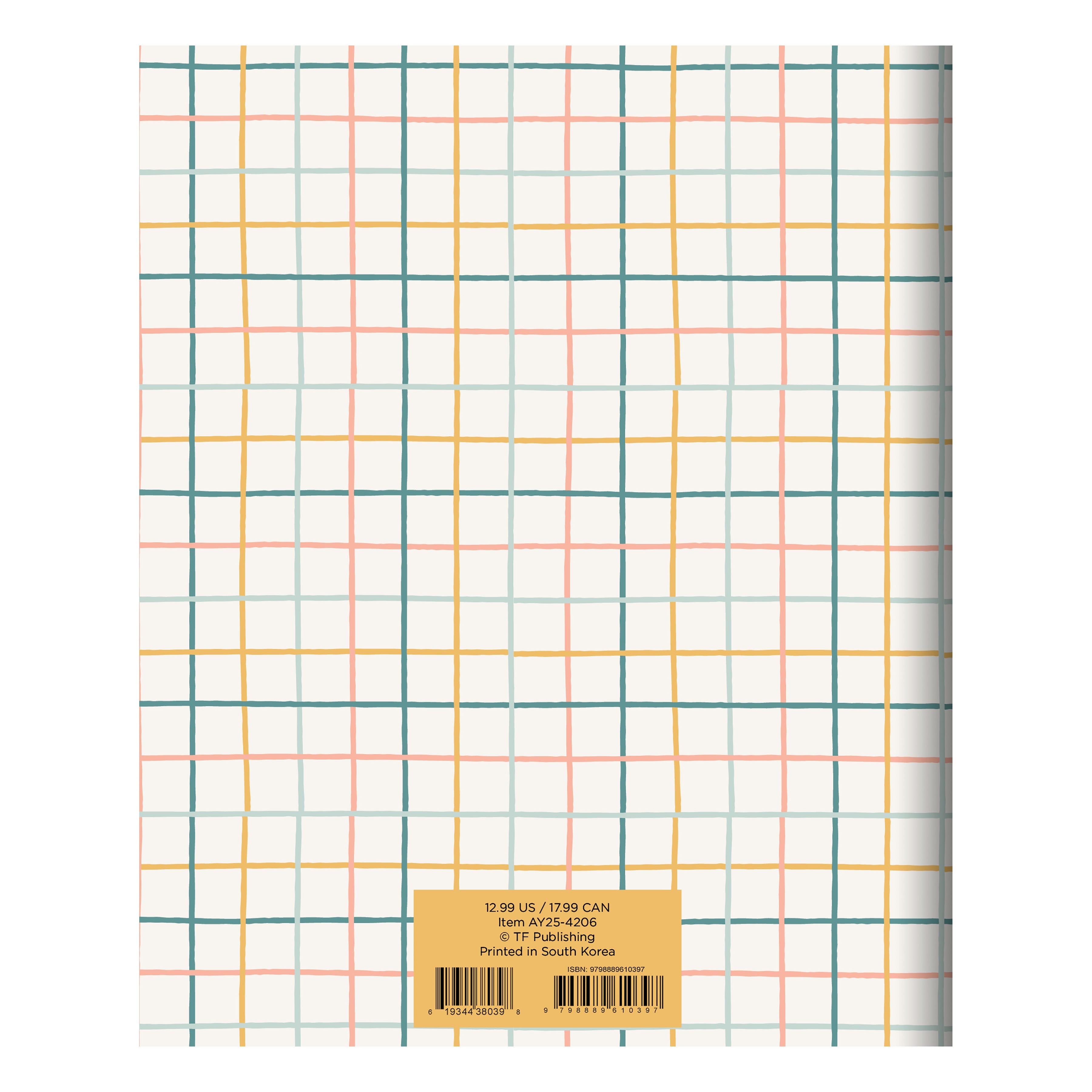 July 2024 - June 2025 Graph Paper - Medium Monthly Academic Year Diary/Planner