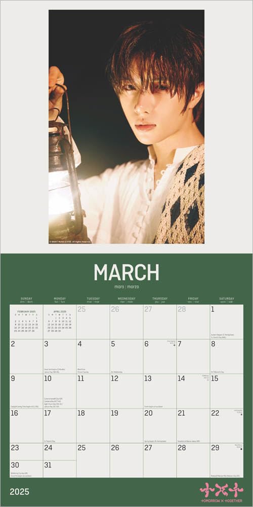 2025 Txt - Square Wall Calendar