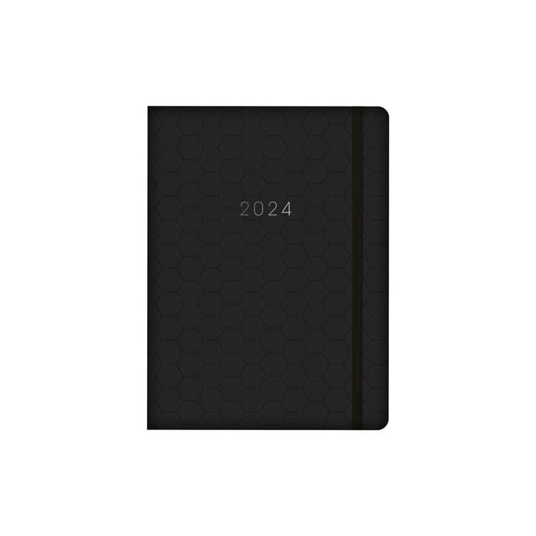 2024 Black Honeycomb Fabric - Weekly Diary/Planner  SOLD OUT