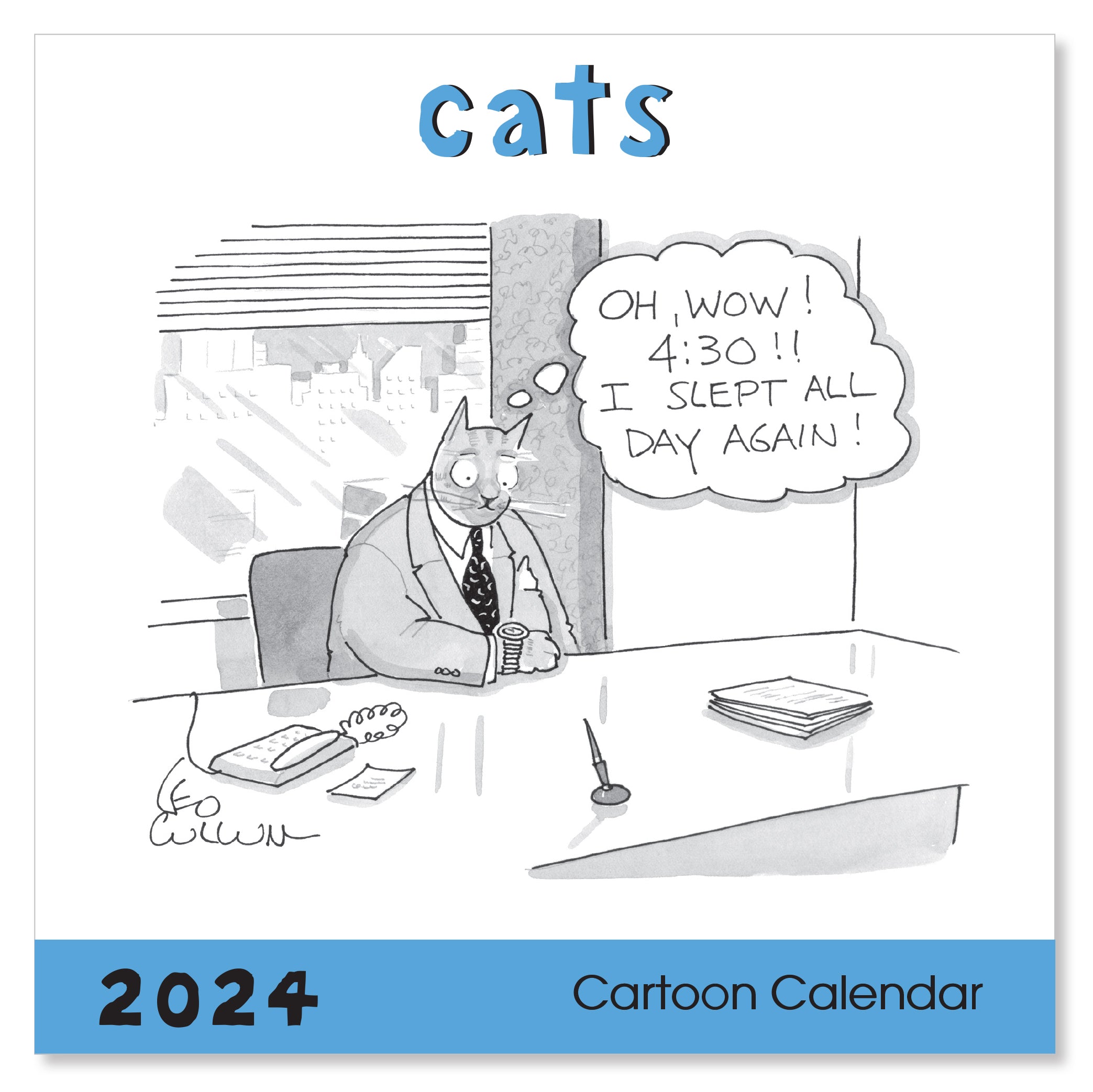 2024 Cats - Square Wall Calendar
