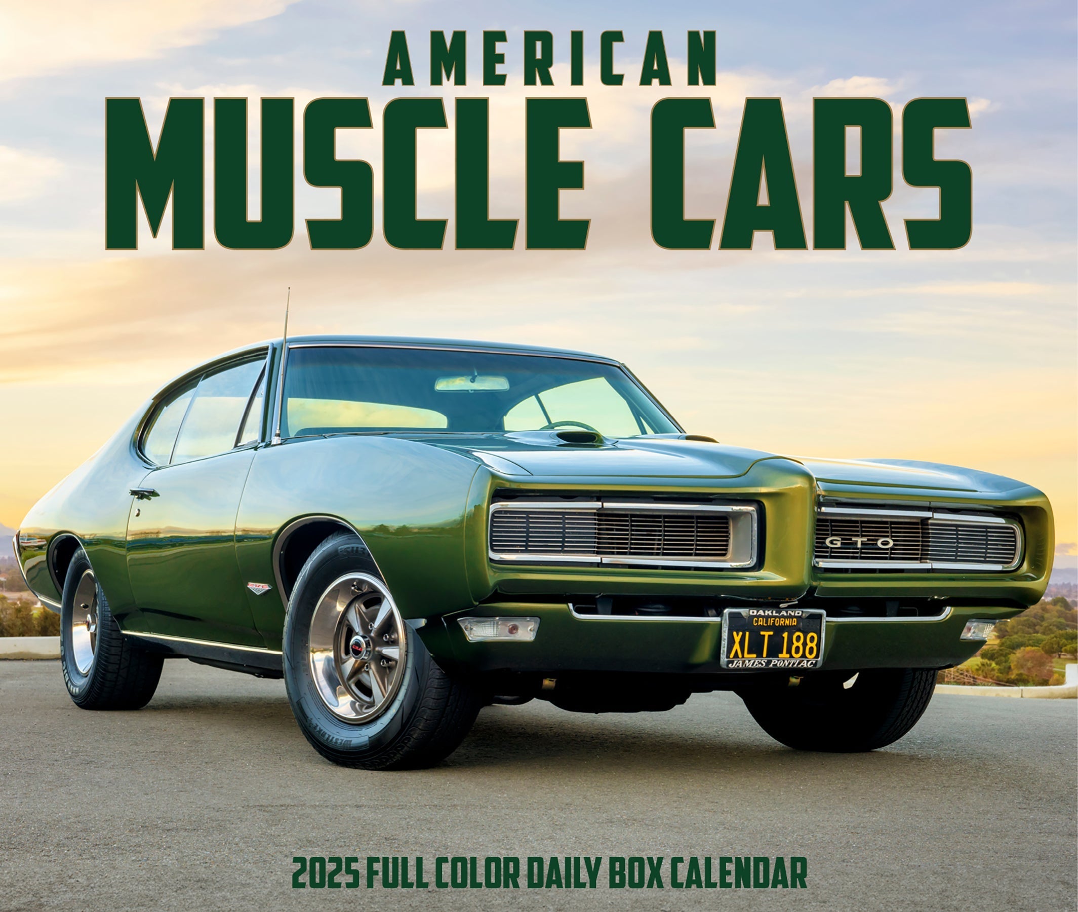 2025 American Muscle Cars - Daily Boxed Page-A-Day Calendar (US Only)