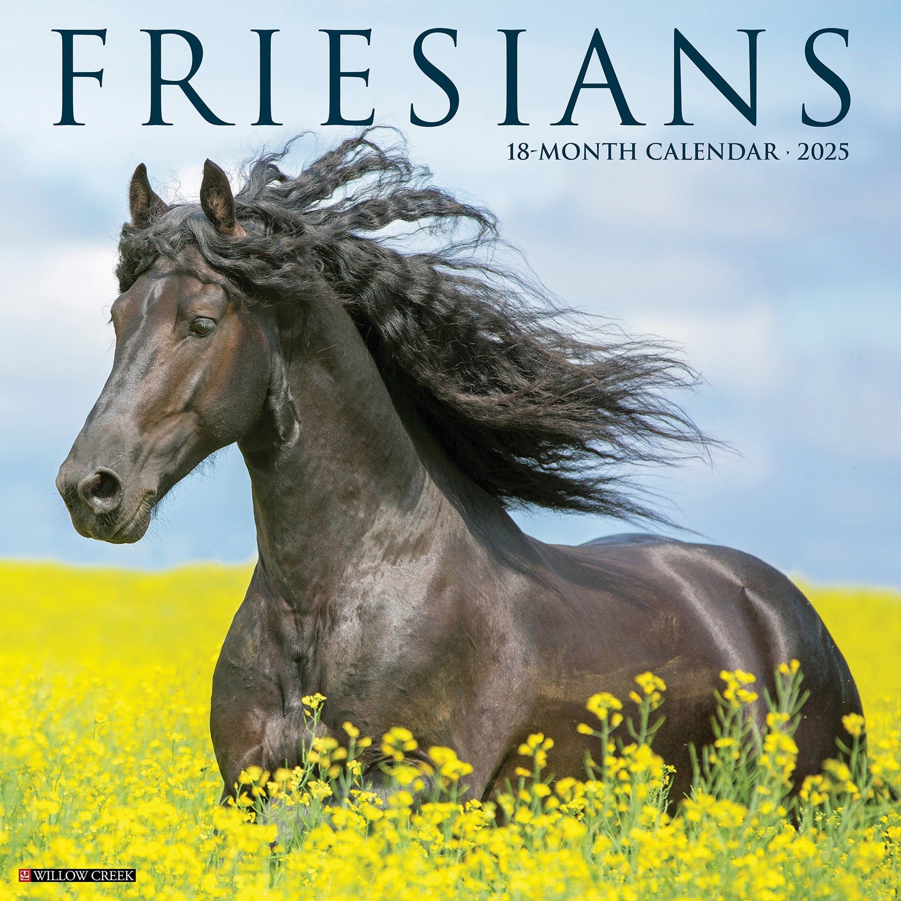 2025 Friesians - Square Wall Calendar (US Only)