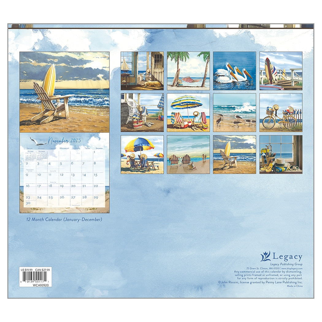 2025 Legacy By The Sea - Deluxe Wall Calendar