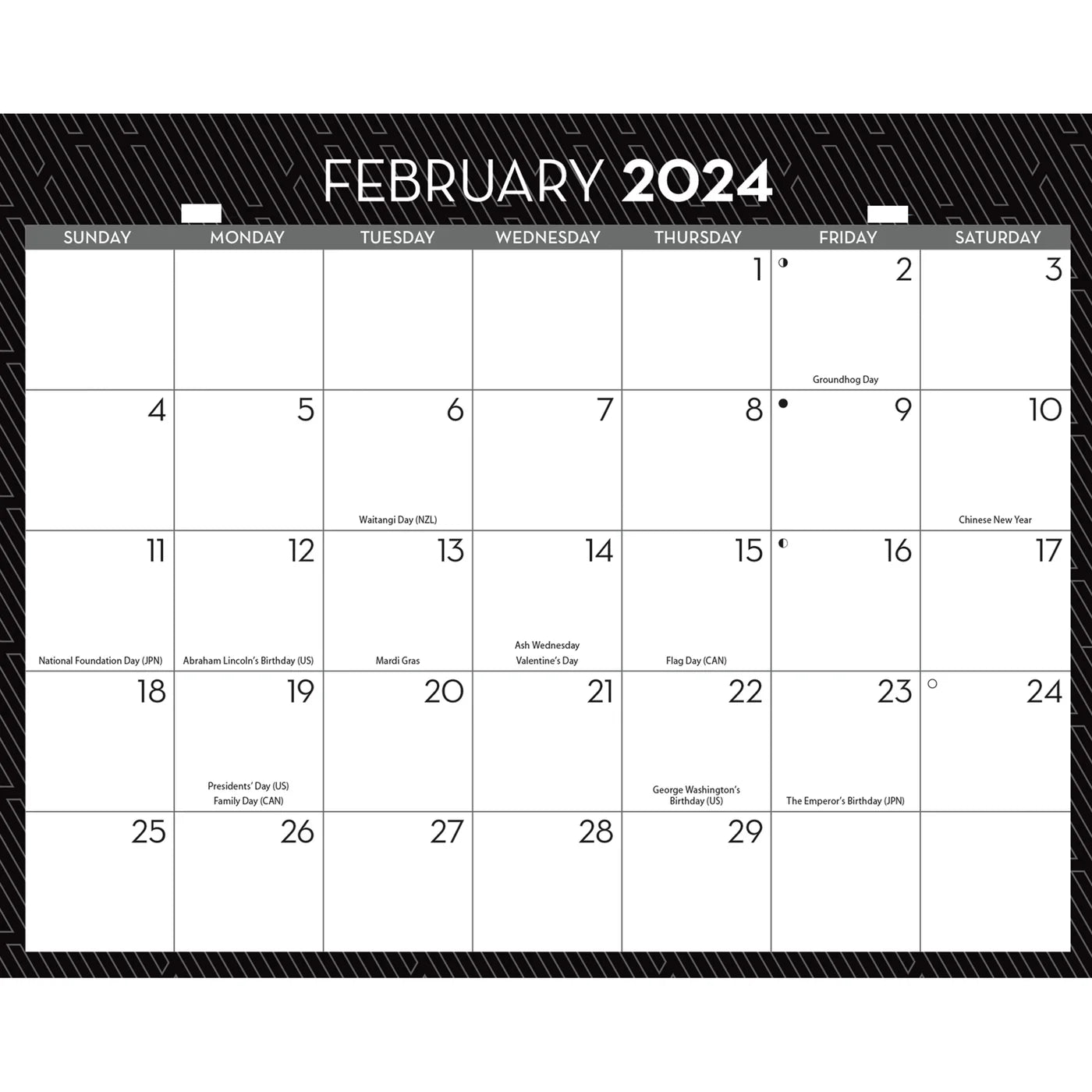 2024 Office Tri-View - 3-Month View Wall Calendar
