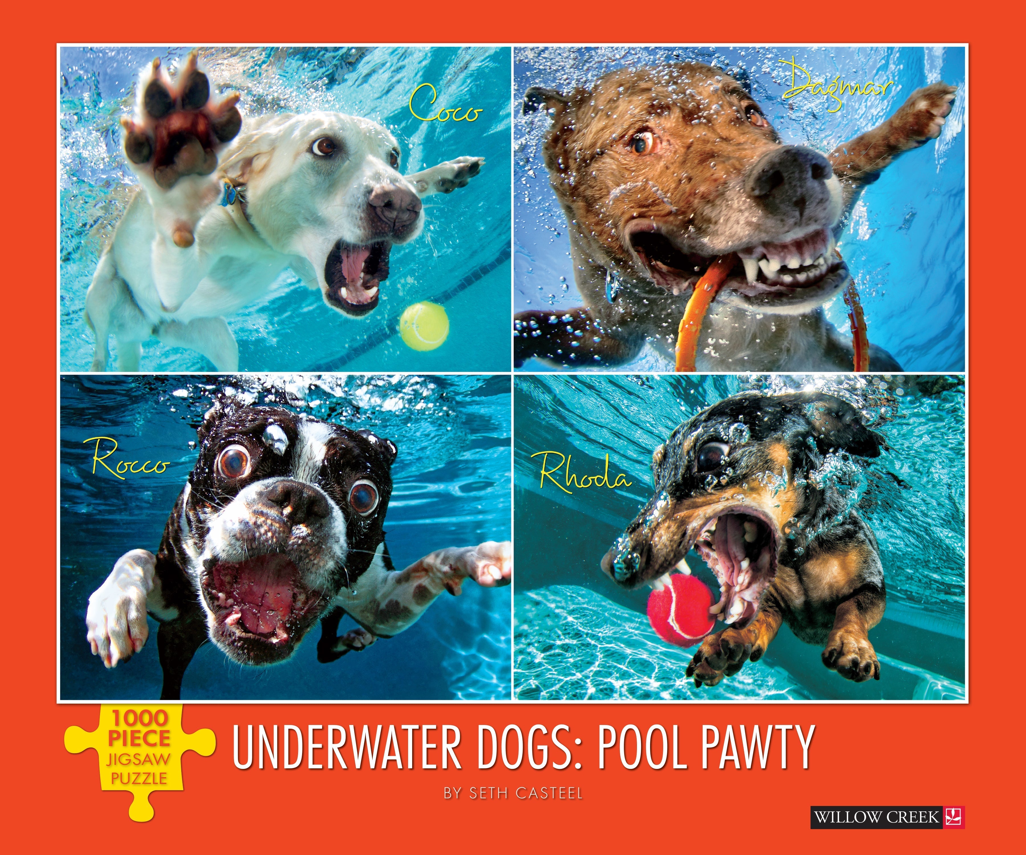 Underwater Dogs: Pool Pawty 1000 Piece - Jigsaw Puzzle