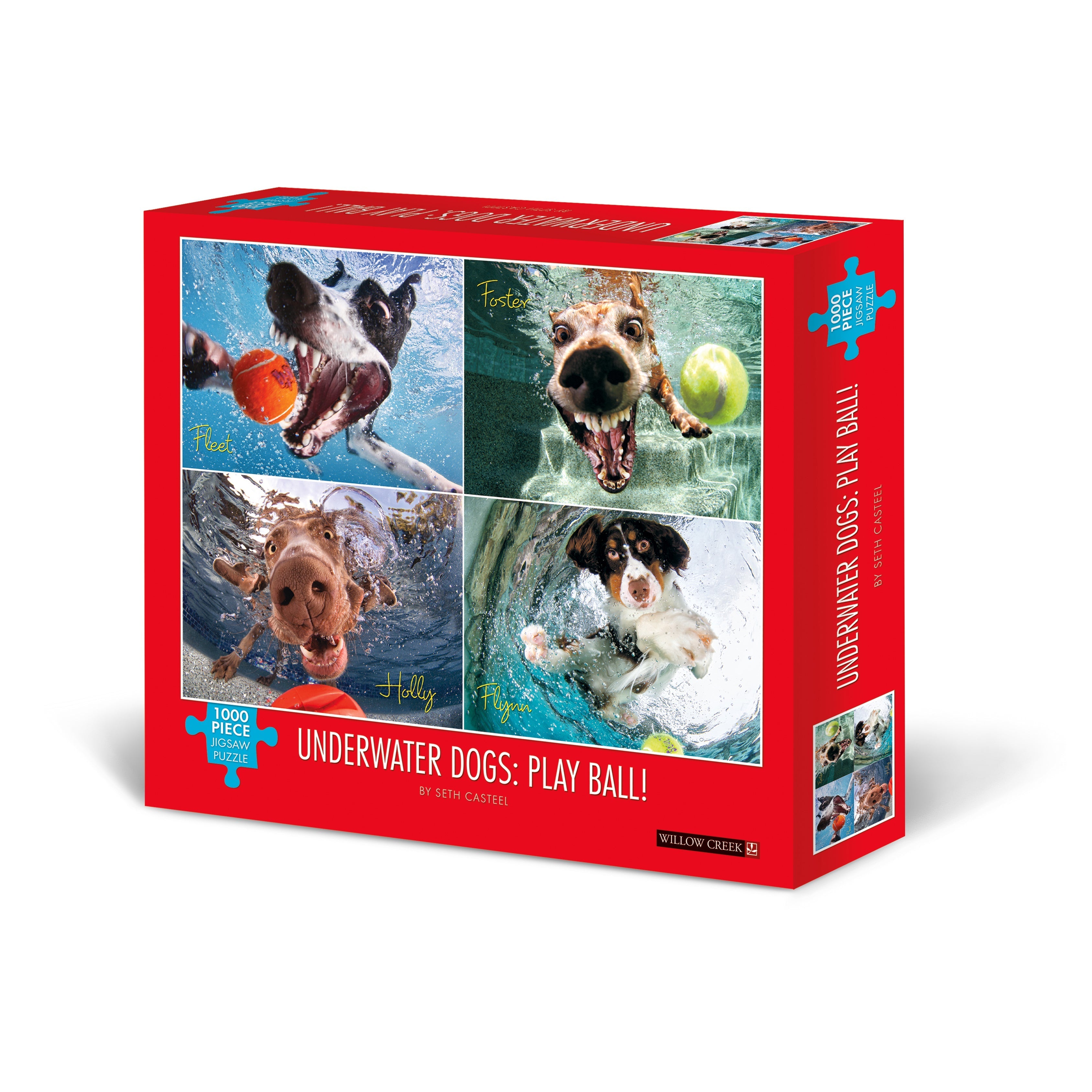 Underwater Dogs: Play Ball 1000 Piece - Jigsaw Puzzle