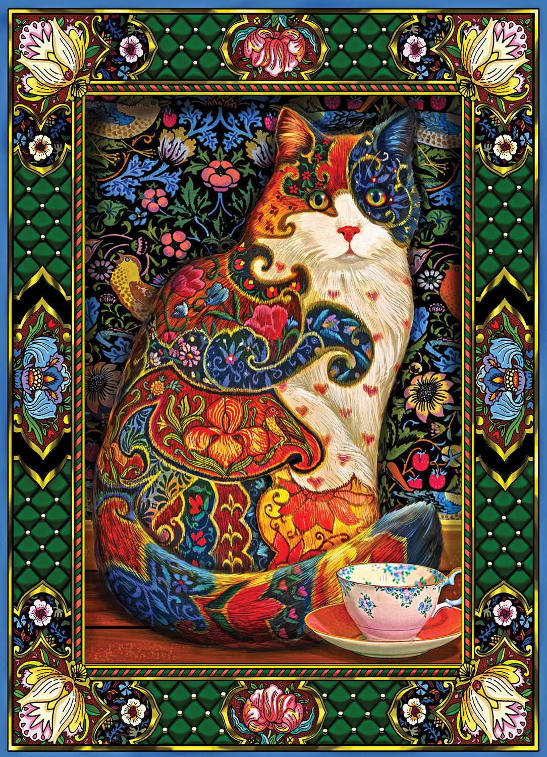 Painted Cat 1000 Piece - Jigsaw Puzzle