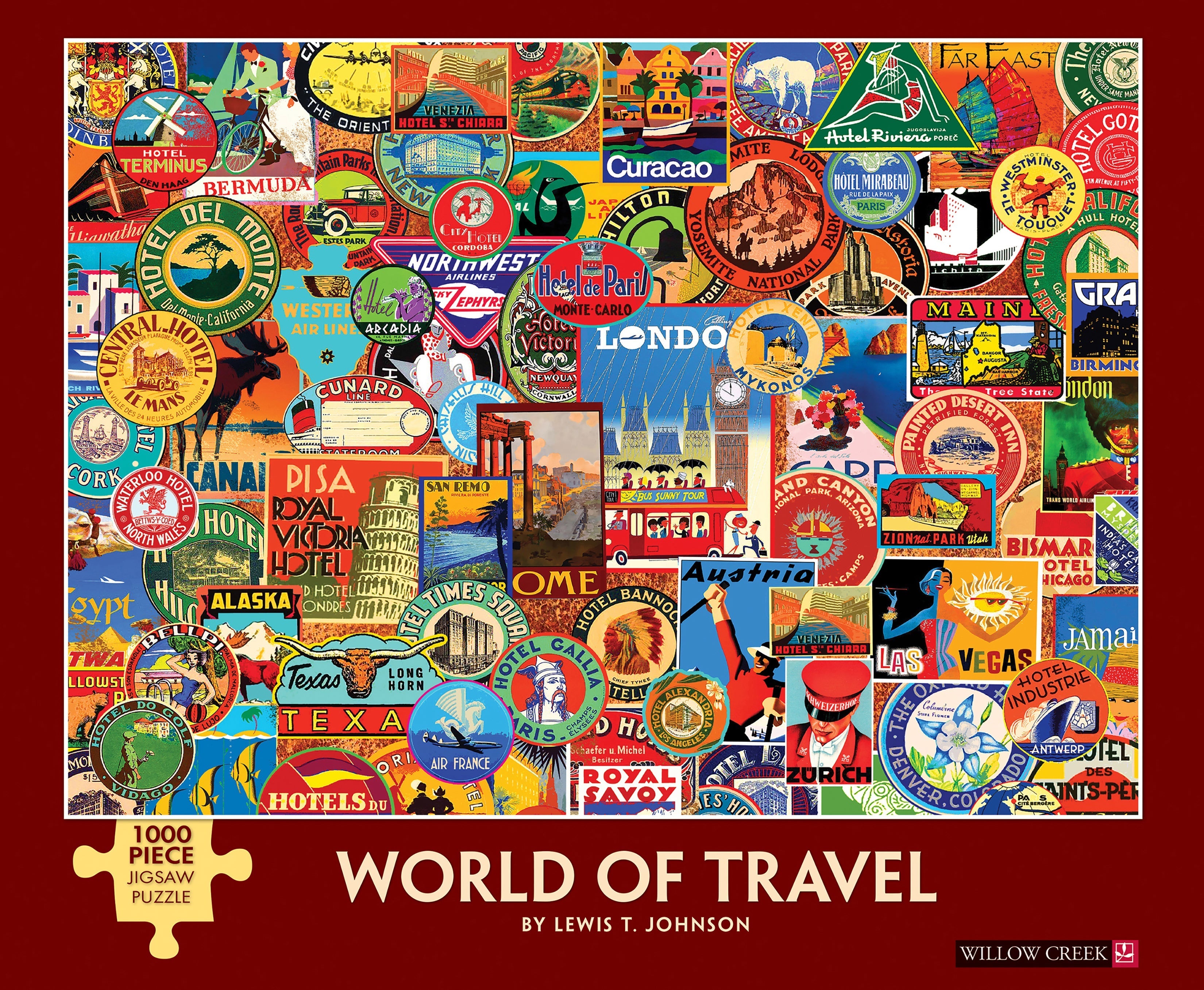 World of Travel 1000 Piece - Jigsaw Puzzle