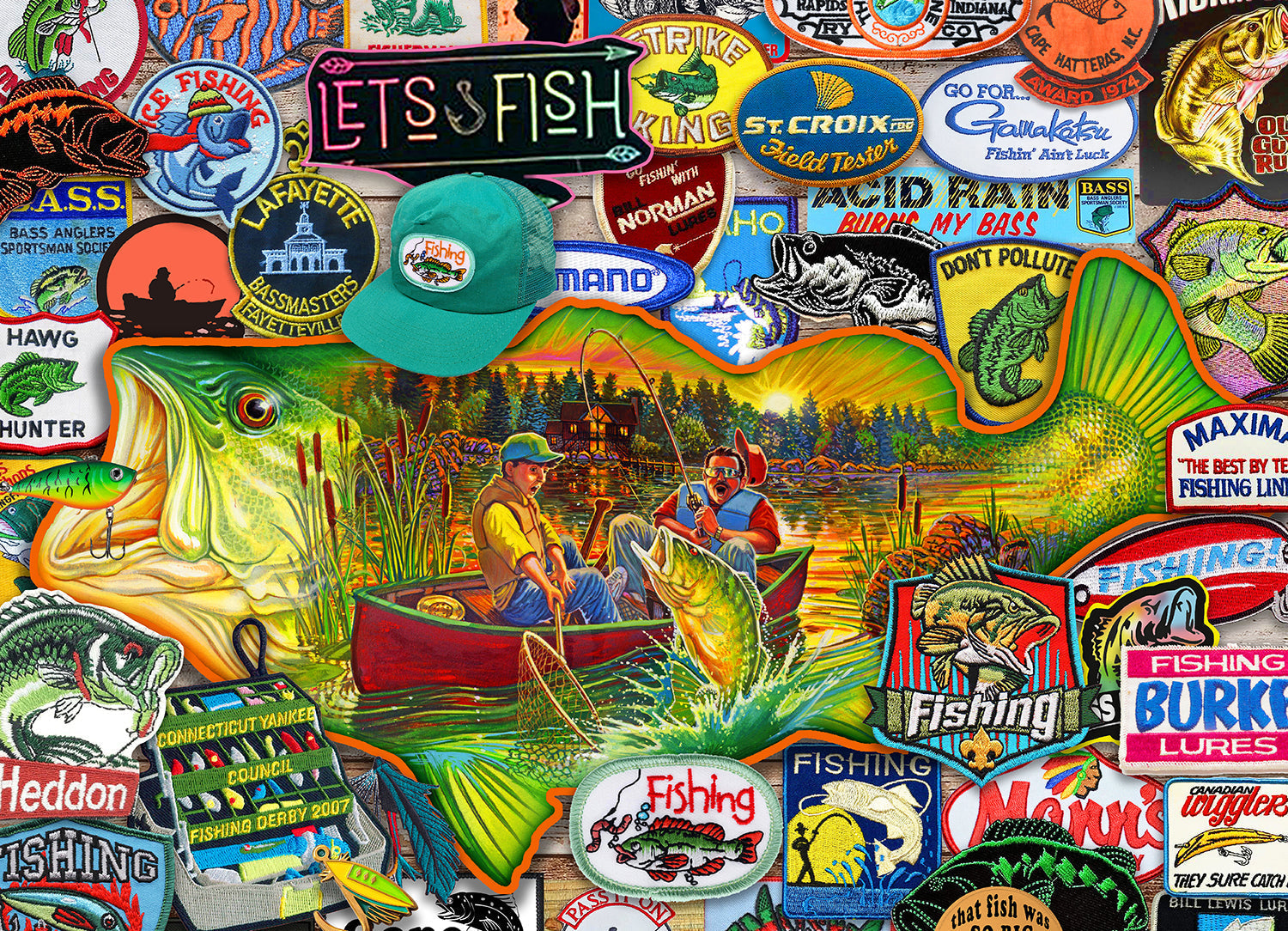 Let's Fish 1000 Piece - Jigsaw Puzzle