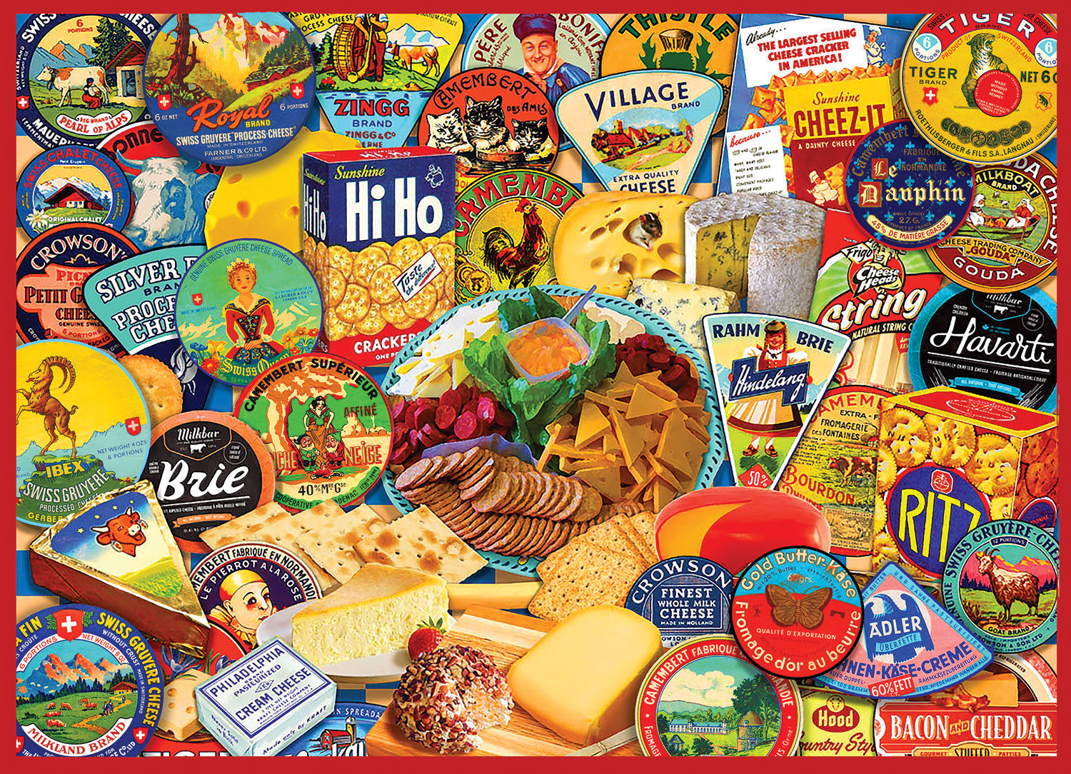 Cheese & Crackers 1000 Piece - Jigsaw Puzzle