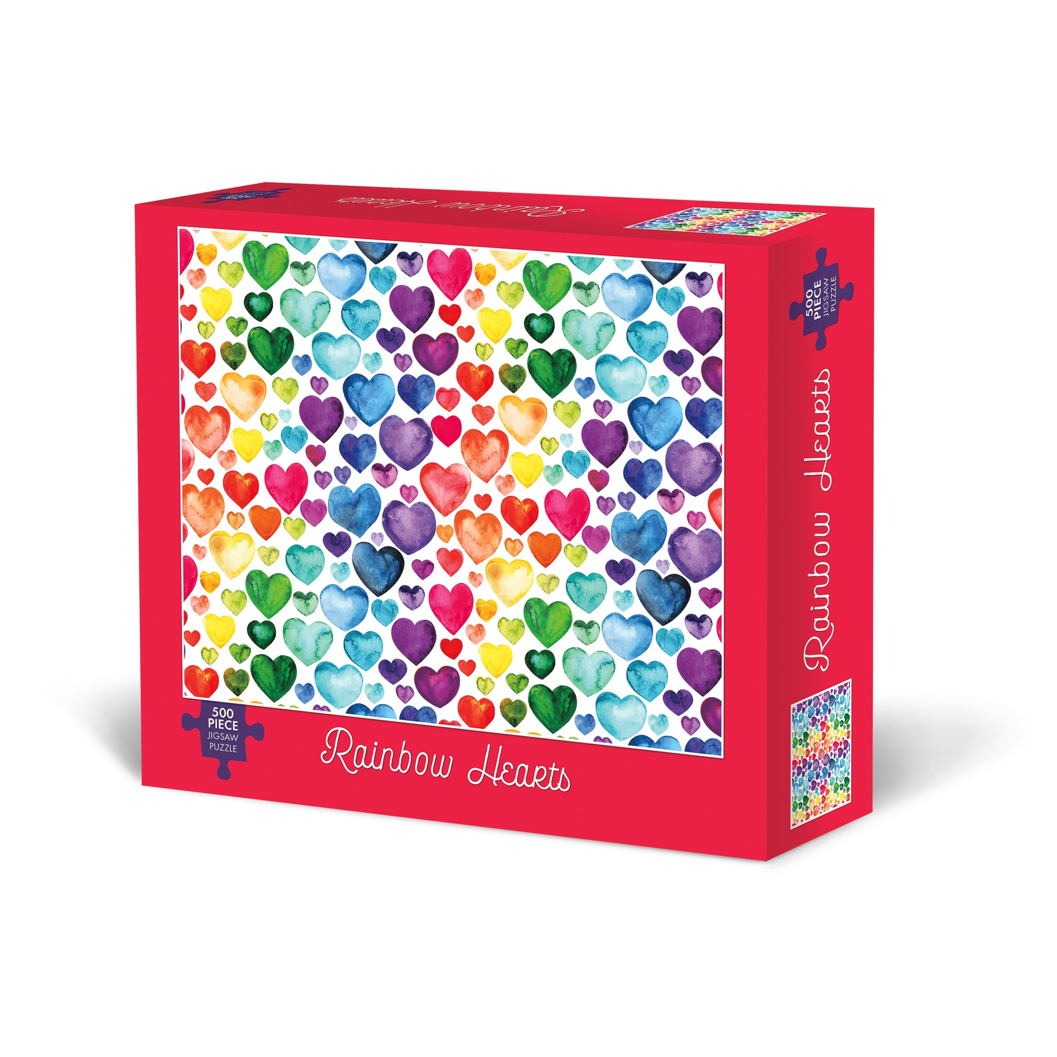 Rainbow Hearts 500 Piece - Jigsaw Puzzle