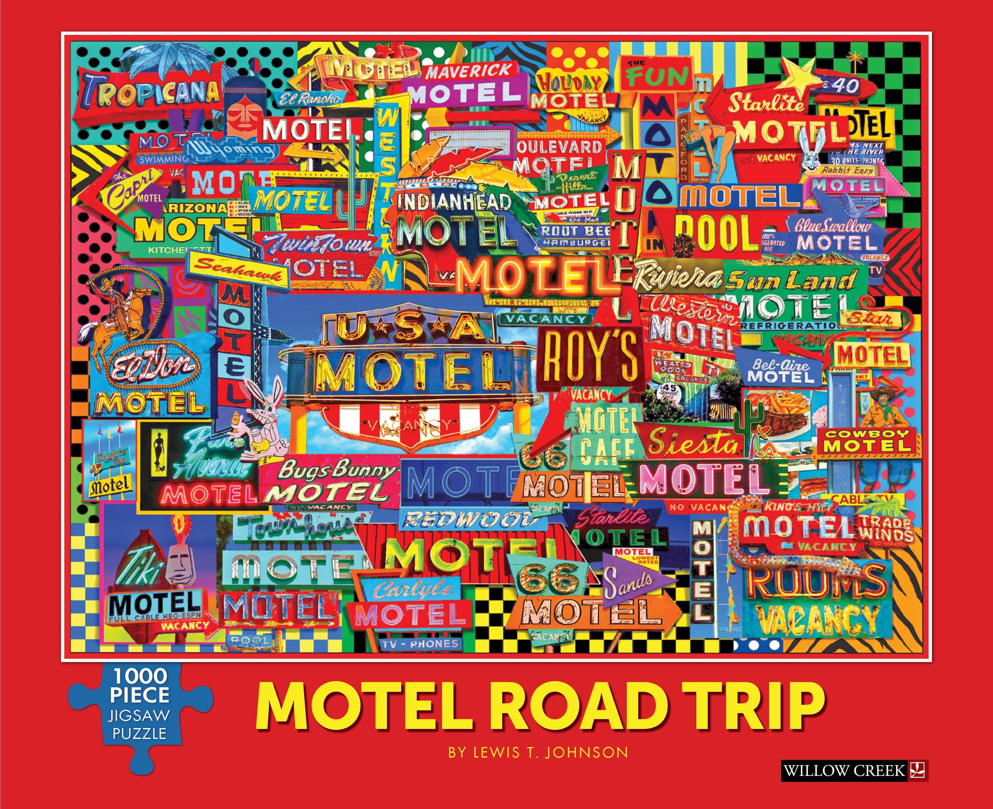 Motel Road Trip 1000 Piece - Jigsaw Puzzle