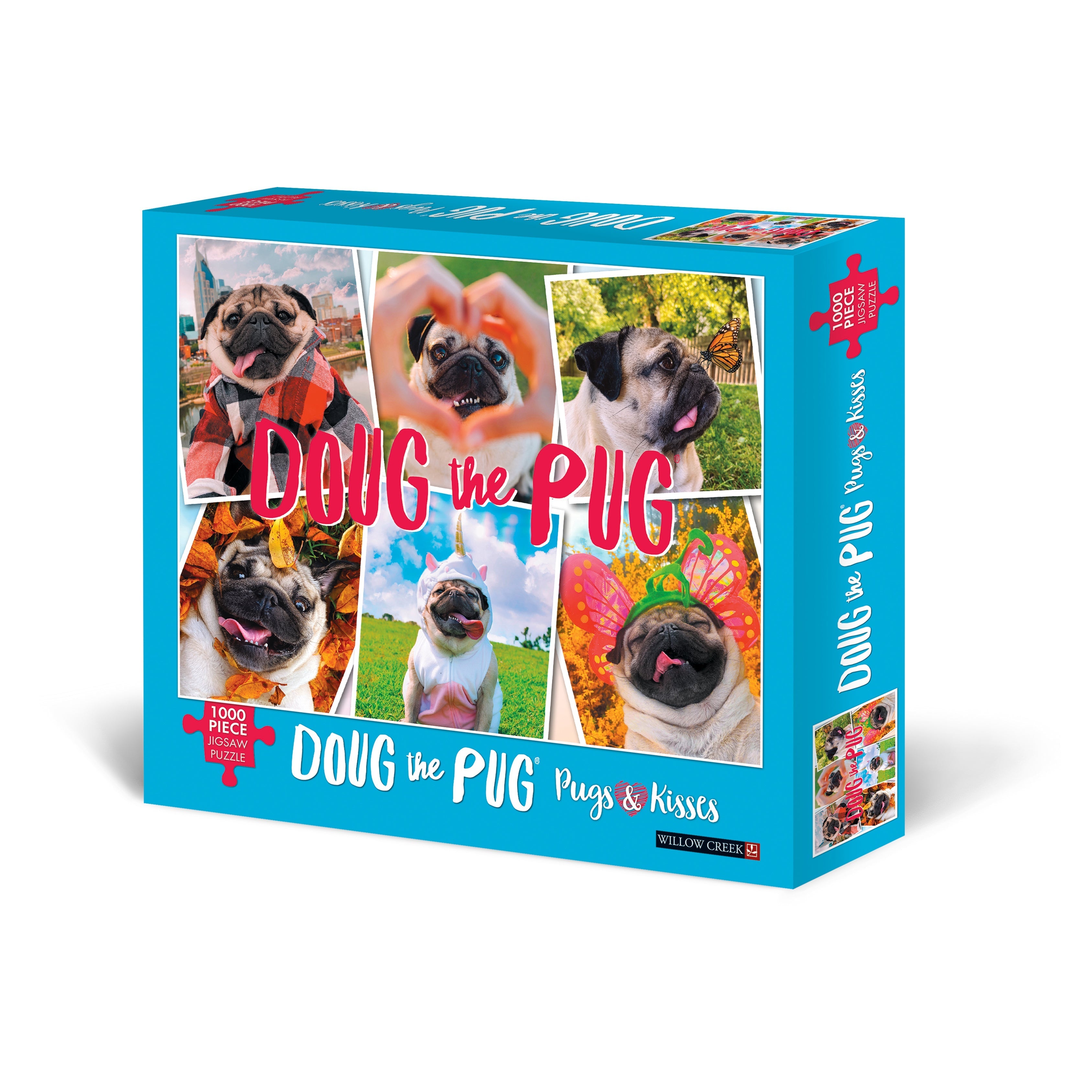 Doug the Pug: Pugs & Kisses 1000 Piece - Jigsaw Puzzle