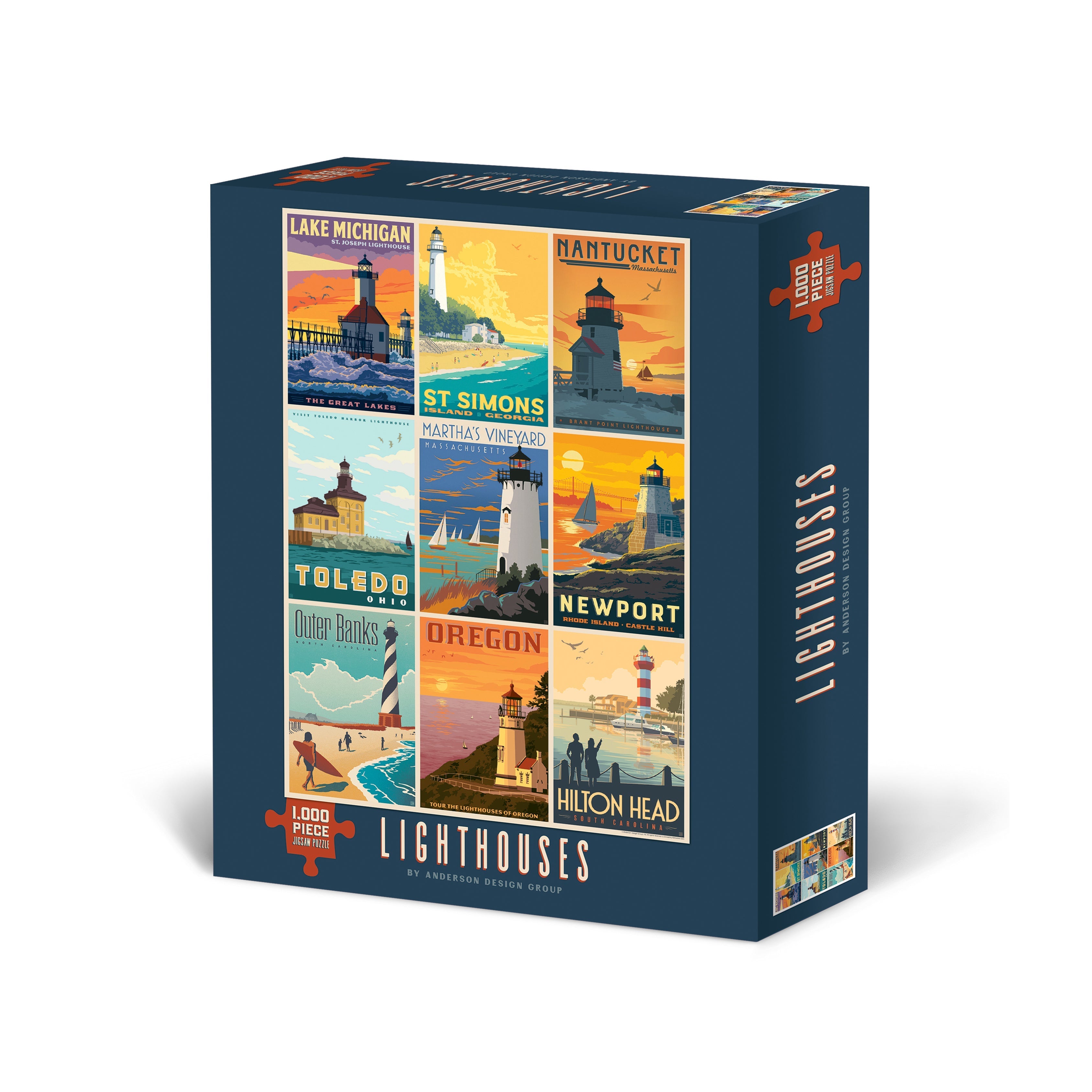 Lighthouses 1000 Piece - Jigsaw Puzzle