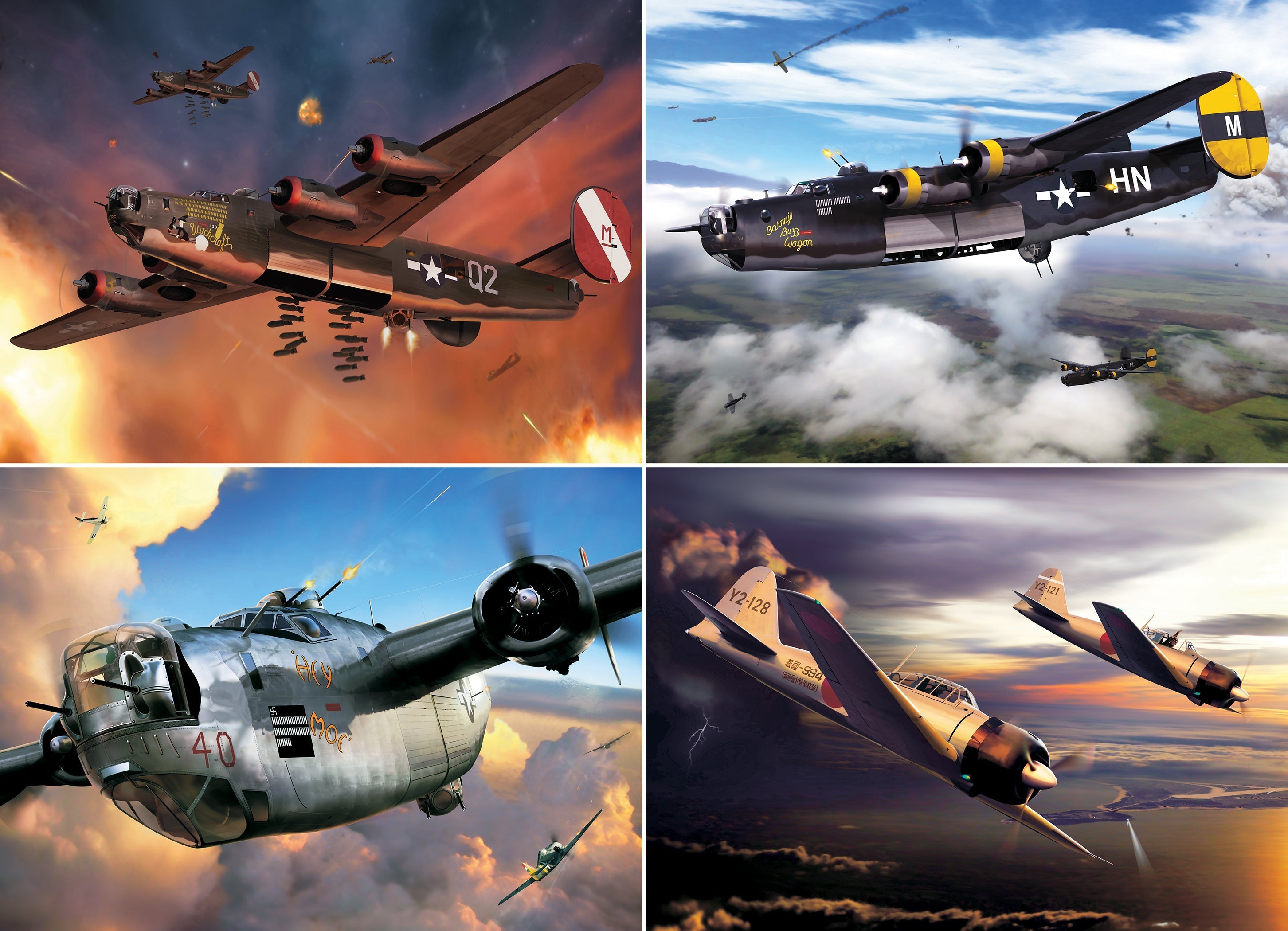 Warbirds of WWII 1000 Piece - Jigsaw Puzzle