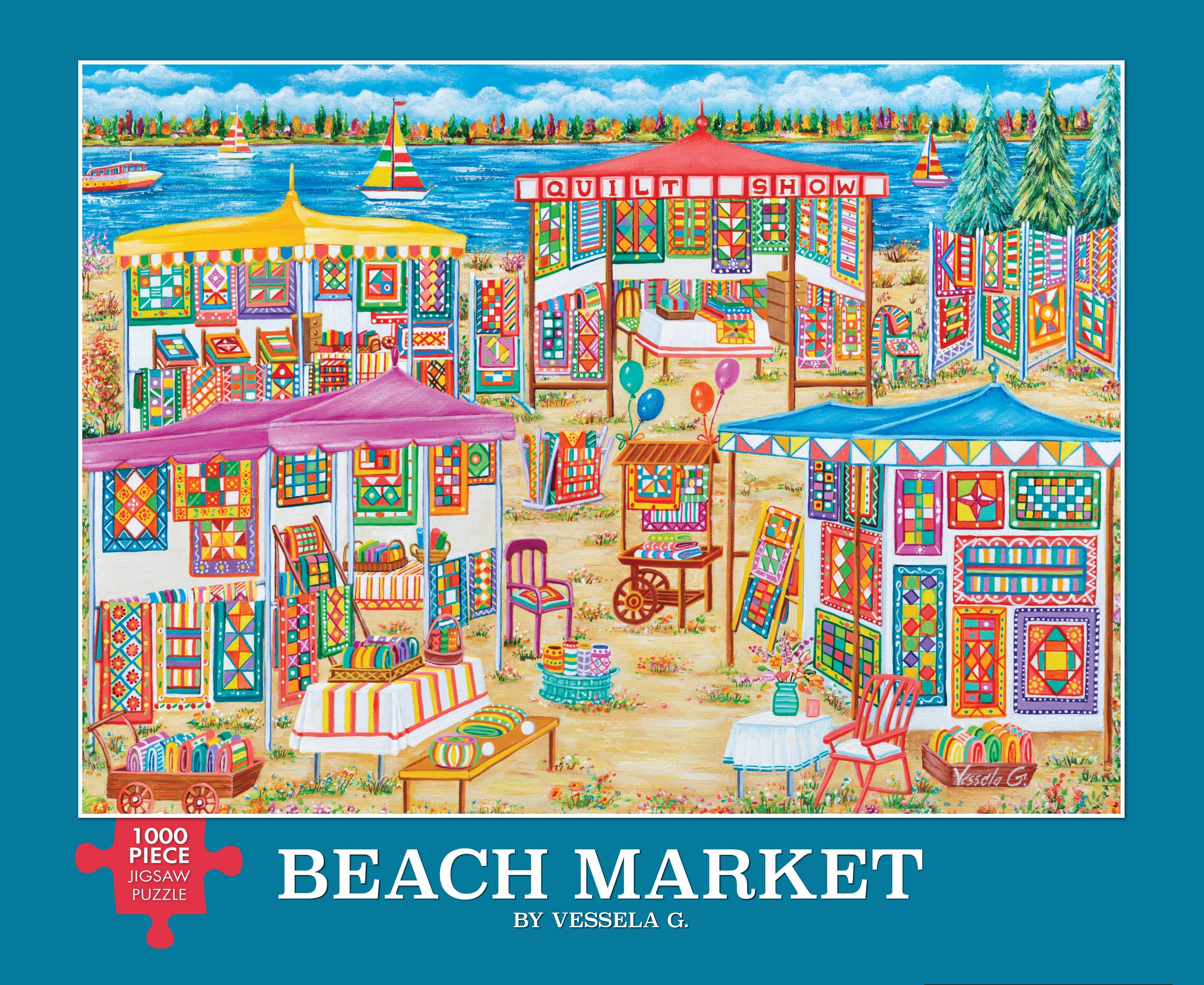 Beach Market 1000 Piece - Jigsaw Puzzle